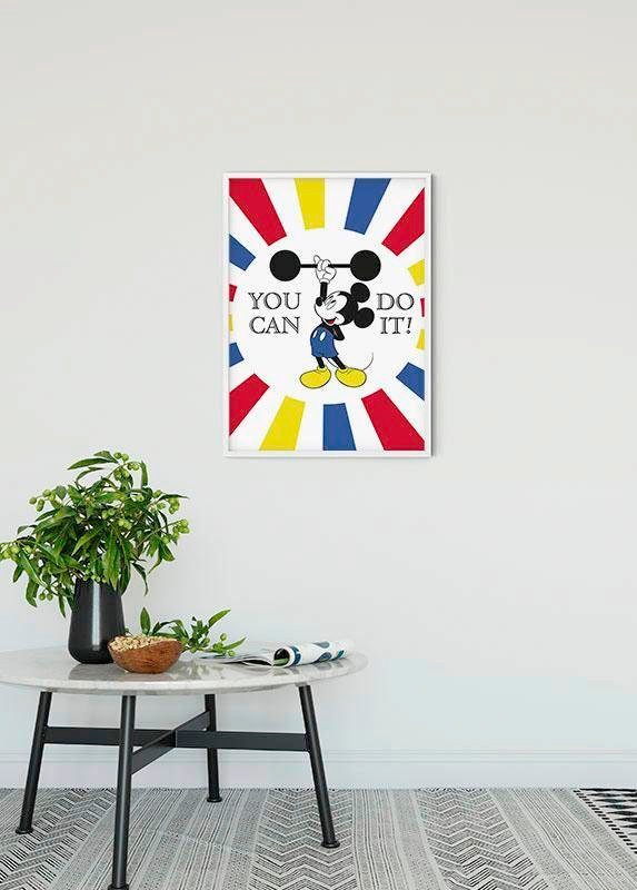 Komar Bild »Mickey Mouse Do it«, Disney, (1 St.), Wandbild zur Dekoration im Kinderzimmer - ohne Rahmen