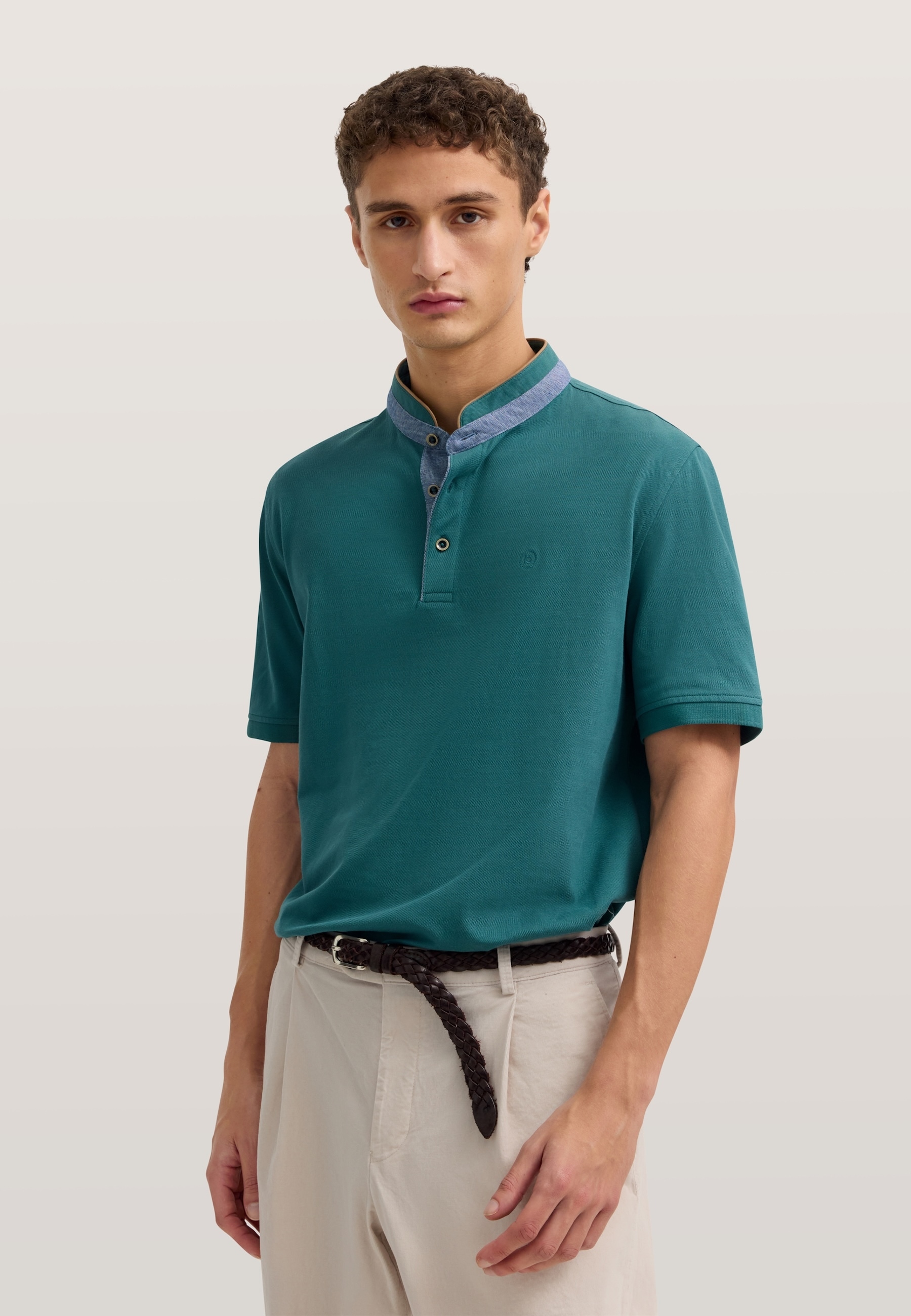 bugatti Poloshirt Modern Fit aus reiner Baumwolle