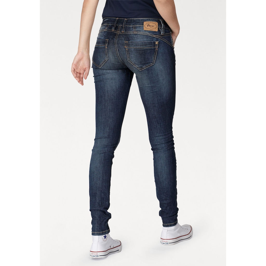 GANG Skinny-fit-Jeans »NENA«, in Crash Optik