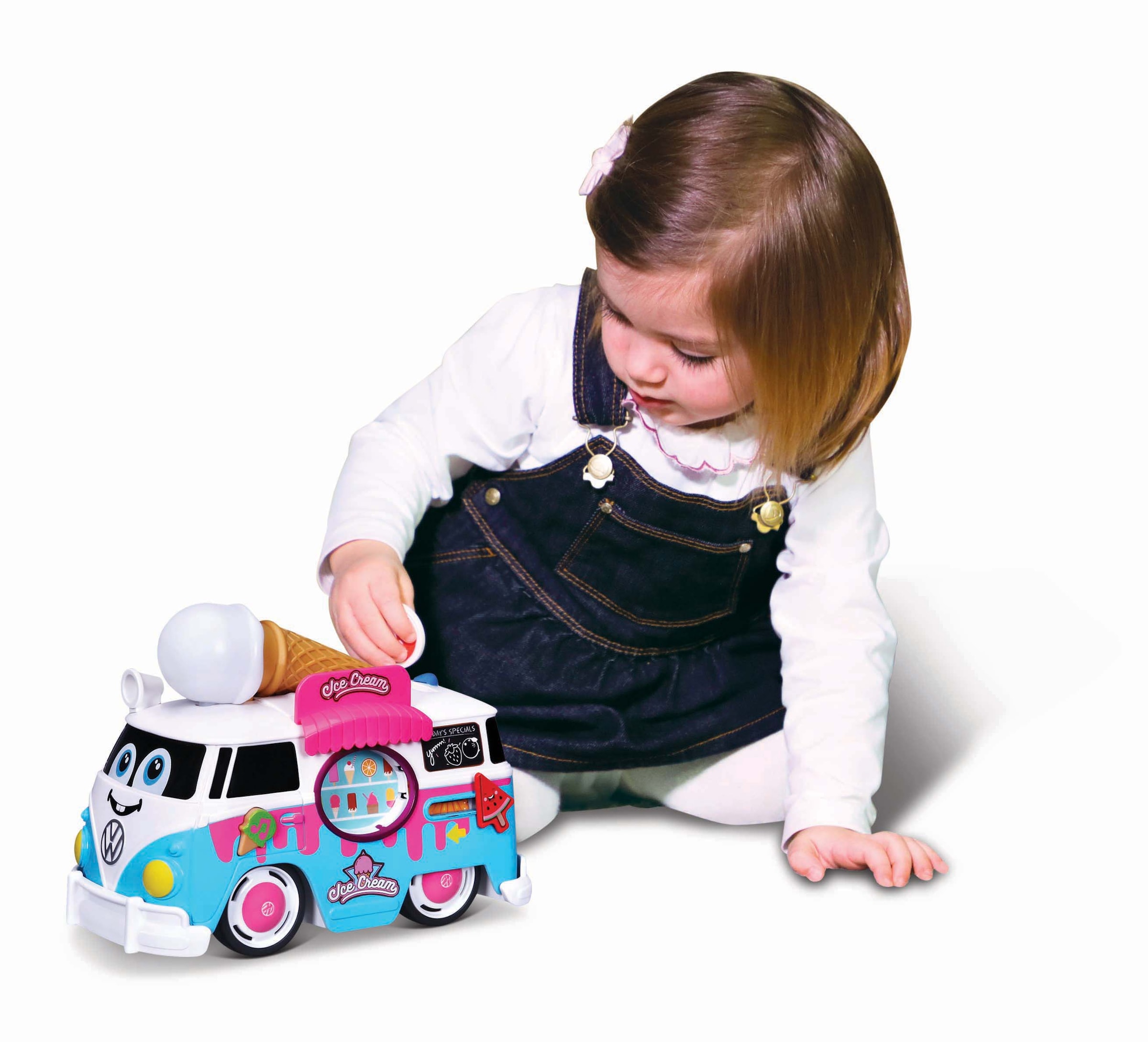 bbJunior Spielzeug-Bus »VW Magic Ice Cream Bus«, mit Licht- und Soundeffekten