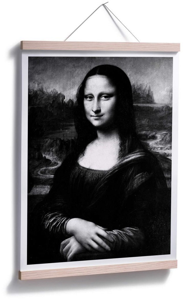 Wall-Art Poster »Mona Lisa«, Menschen, (1 St.), Poster ohne Bilderrahmen