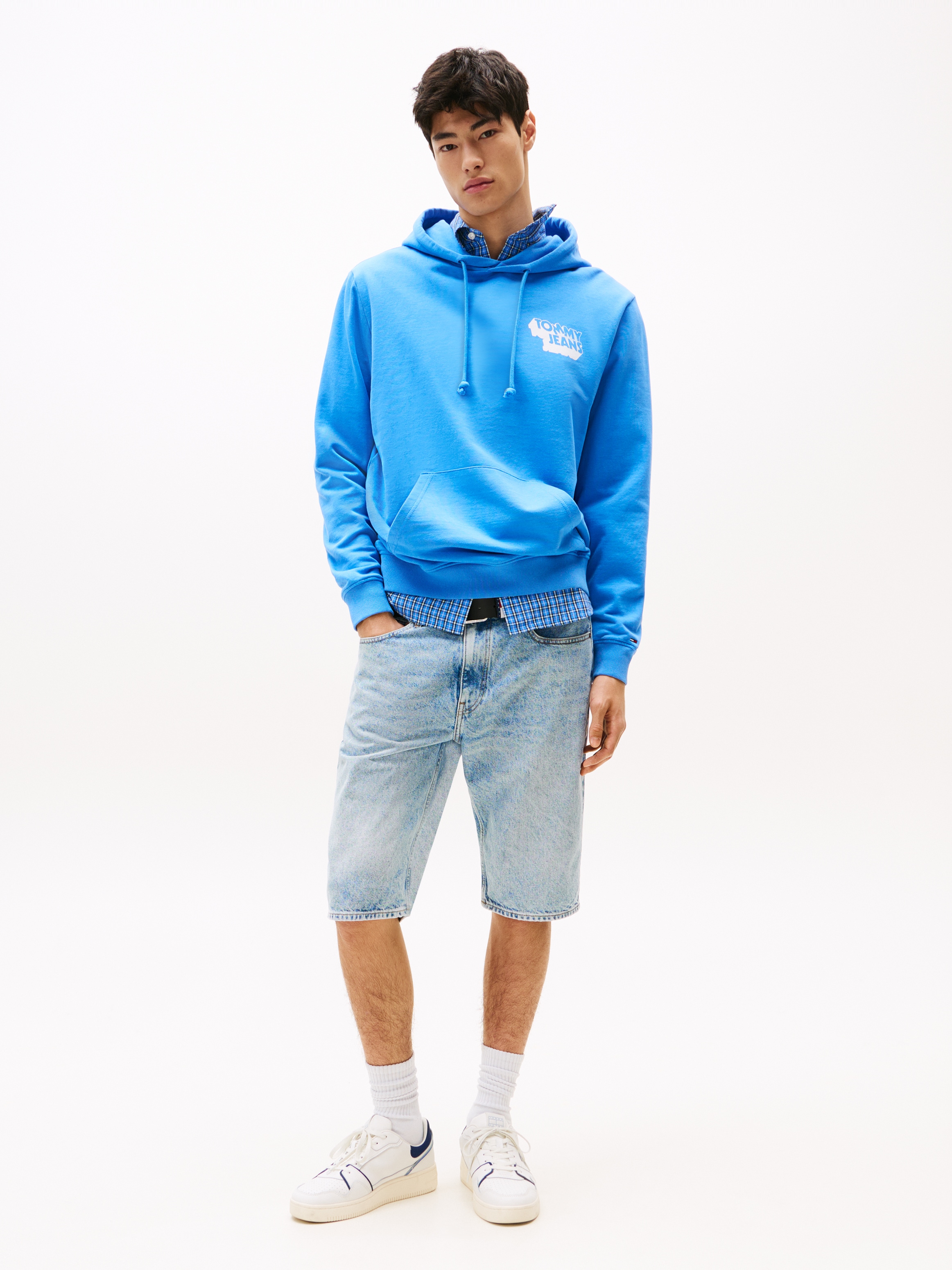 Tommy Jeans Kapuzensweatshirt »TJM STACK BACK LOGO HOODIE EXT«, Mit Rundhalsausschnitt