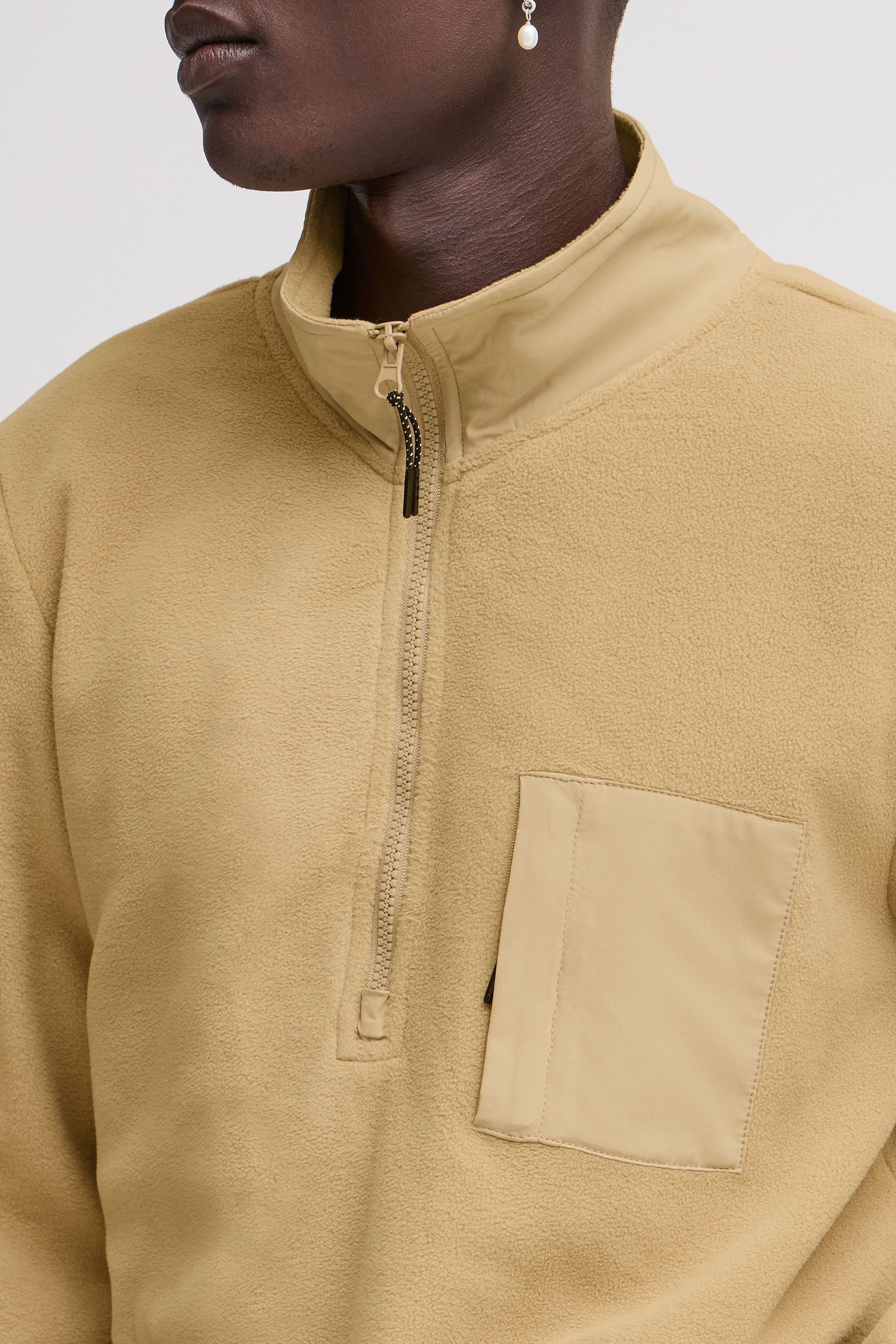 Blend Fleecejacke »Fleecejacke BHBROOKS Sweatshirt halfzipp«