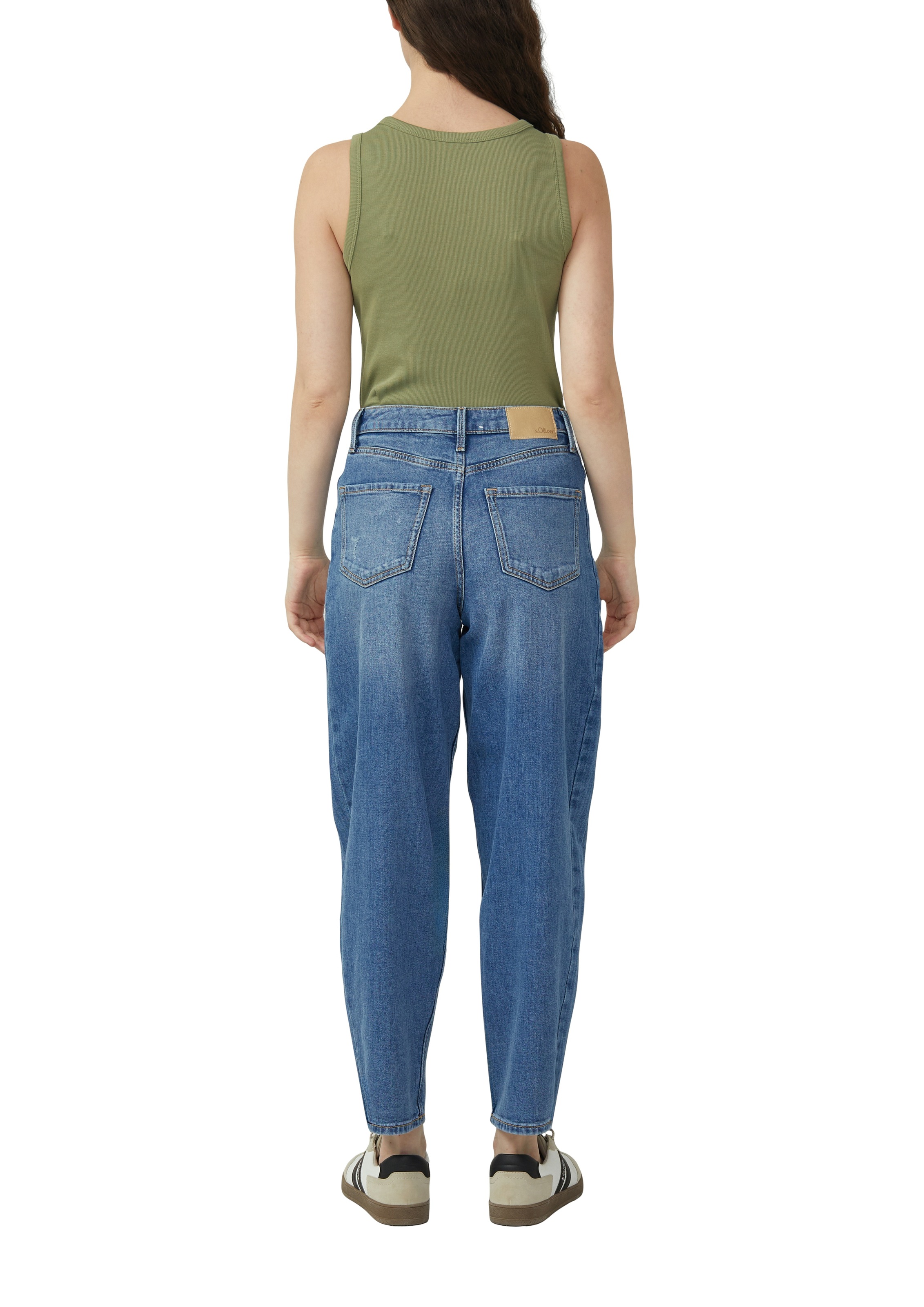 s.Oliver Tanktop in Rippoptik, Regular Fit, Rundhalsausschnitt