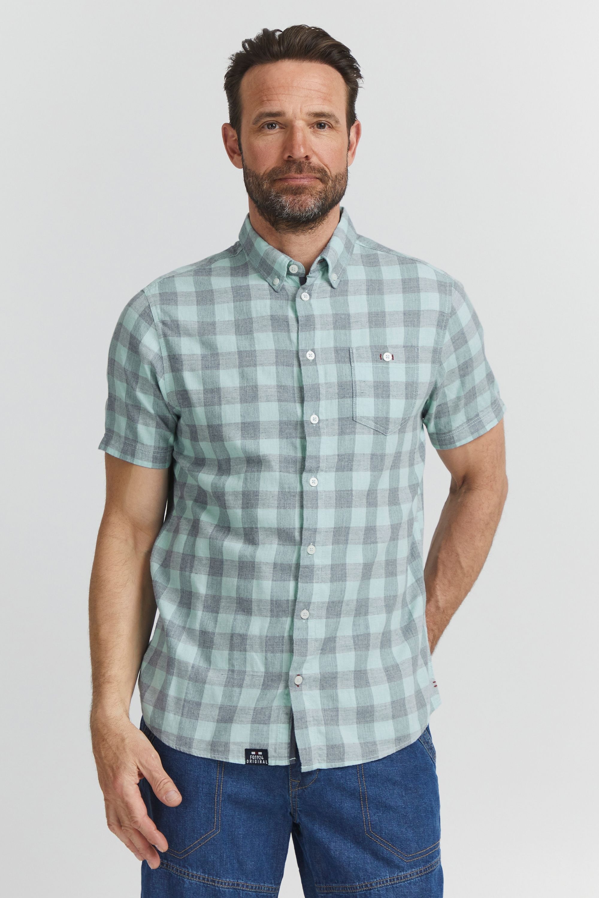 FQ1924 Kurzarmshirt »Kurzarmhemd FQYaron«