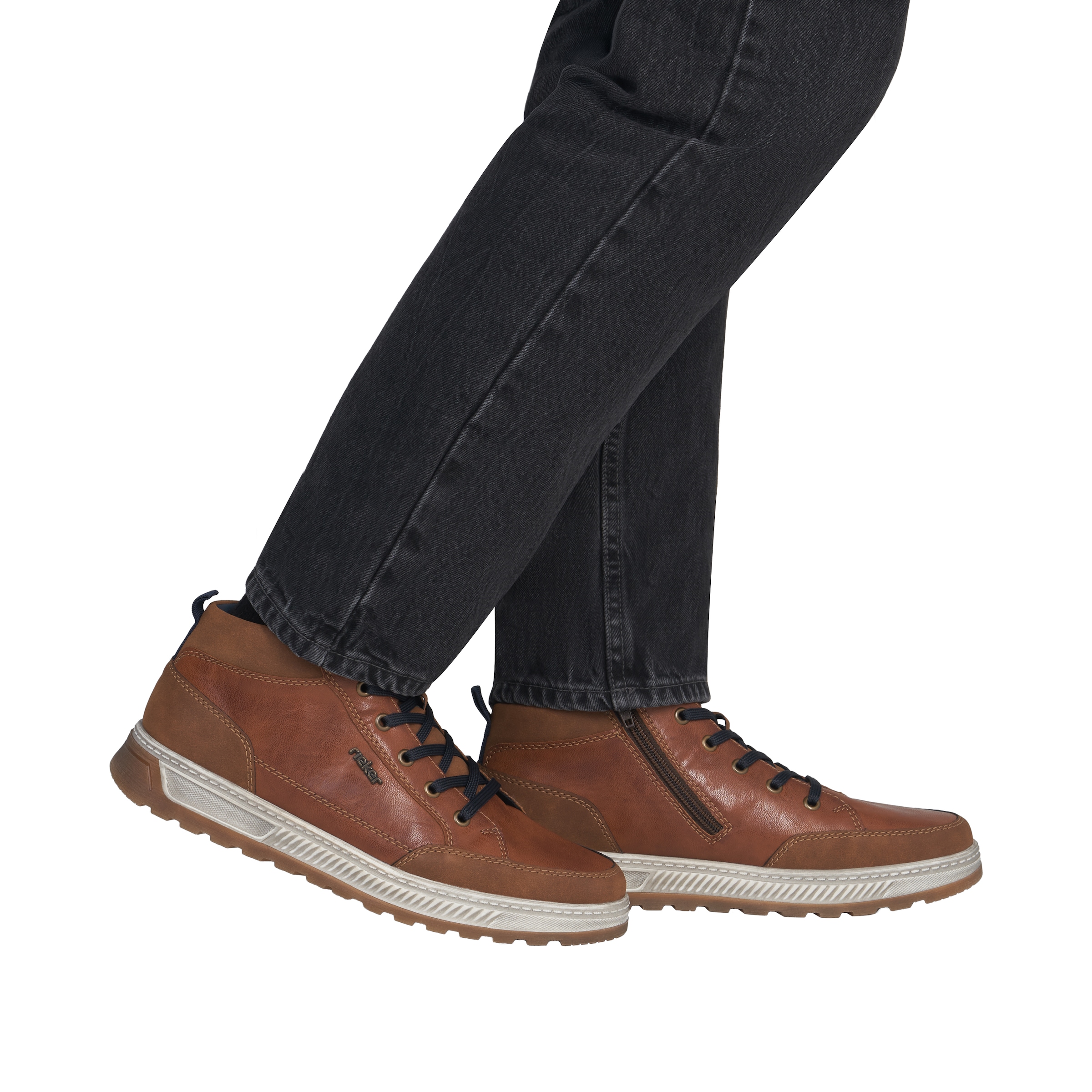 Rieker Schnürboots  High Top Sneaker, Boots mit weichem Schaftrand