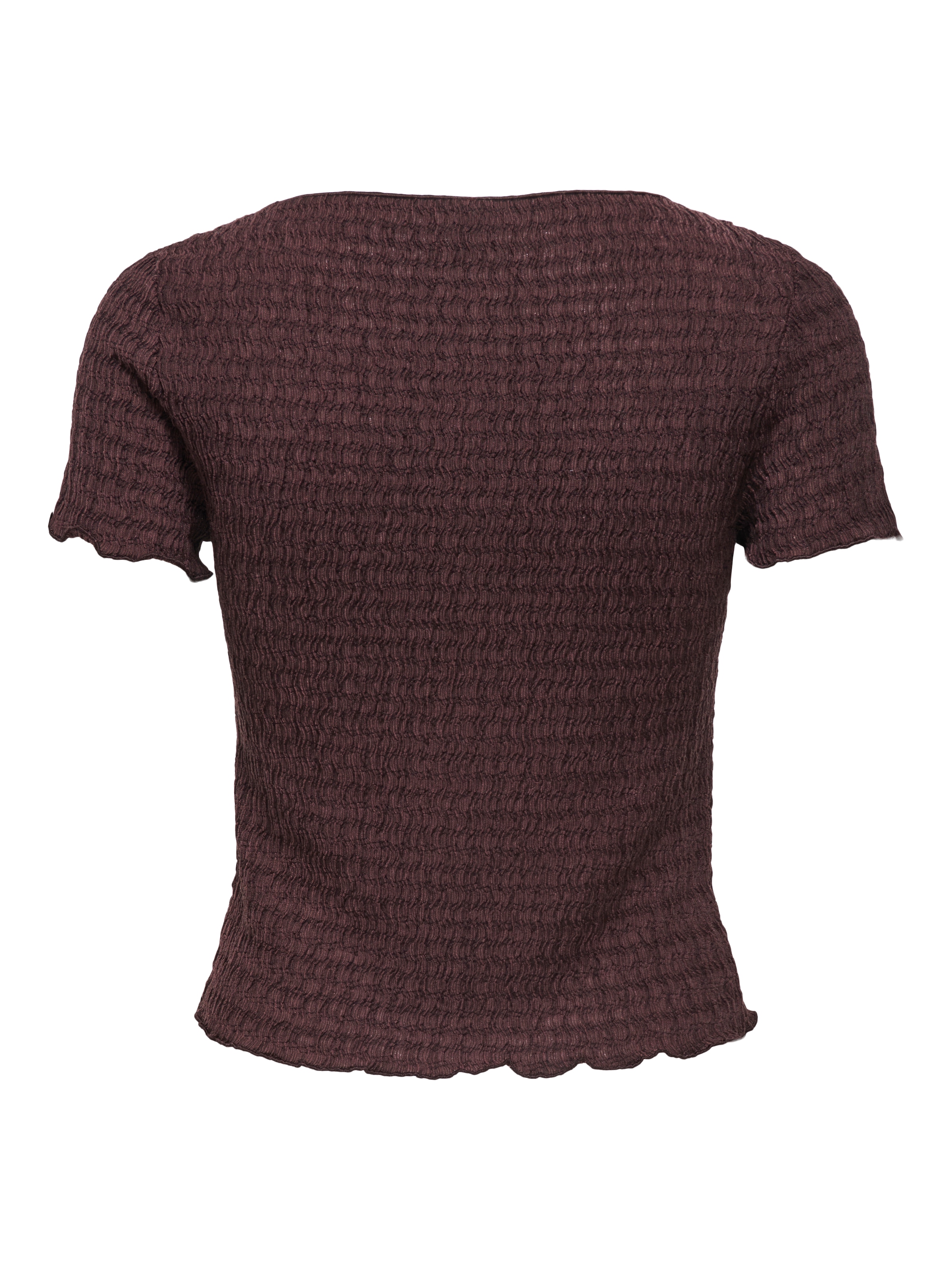 ONLY Kurzarmshirt »ONLILSE S/S TOP STRUCTURE JRS NOOS« Kunstfaser, regular fit