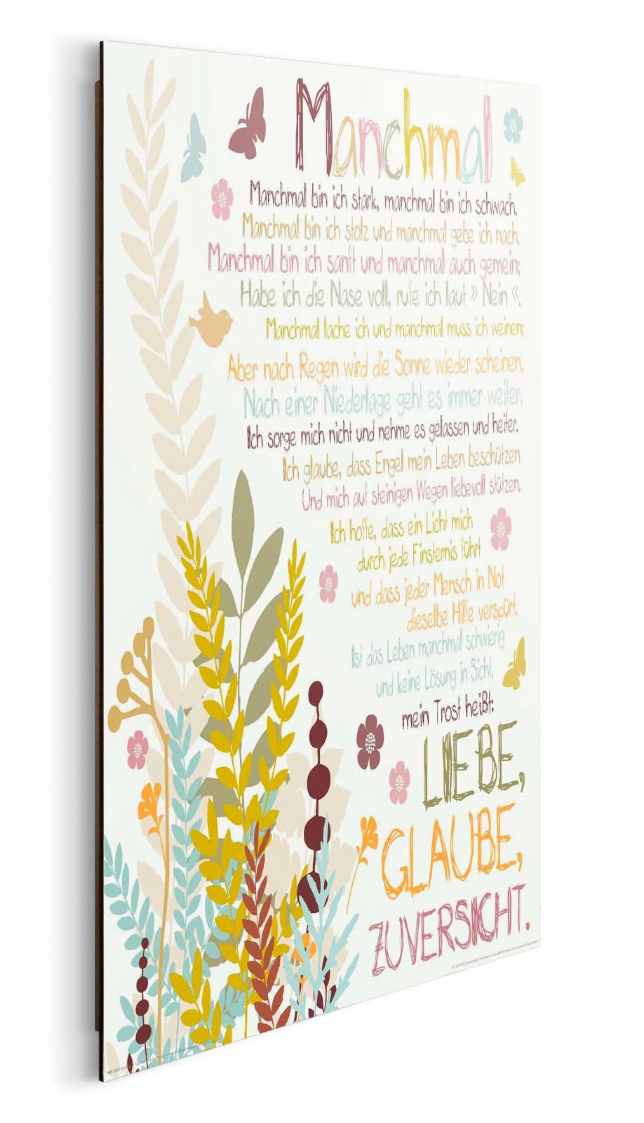Home affaire Deco-Panel »Manchmal«