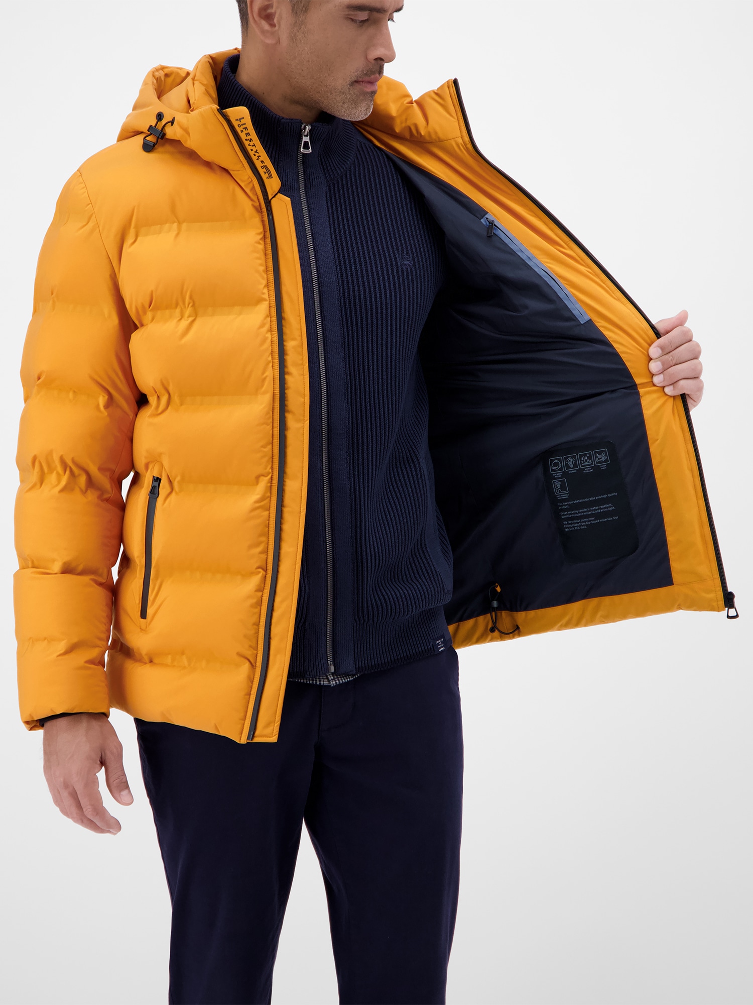 LERROS Winterjacke »Herren Winterjacke - smart und unkompliziert« mit Kapuze