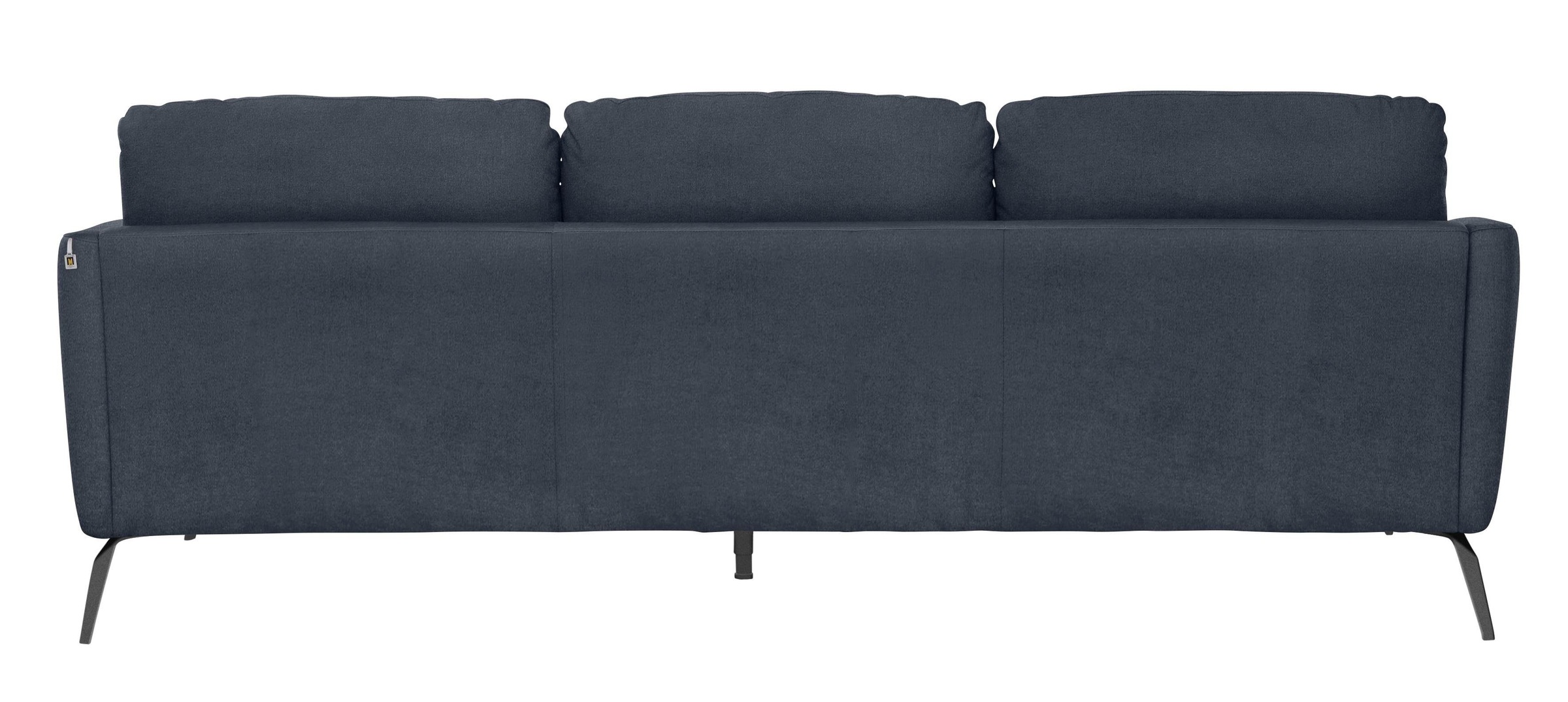 W.SCHILLIG Big-Sofa »softy«, mit dekorativer Heftung im Sitz, Füße schwarz pulverbeschichtet
