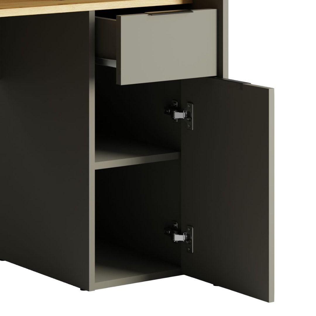 INOSIGN Schreibtisch »Peoria«, Gamingtisch mit Schublade und Monitoraufsatz, Breiten 160 x 70 cm