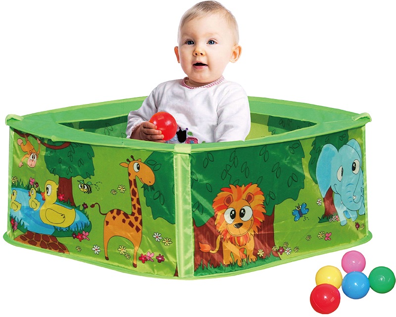 Knorrtoys® Bällebad »Zoo«, mit 25 bunten Bällen