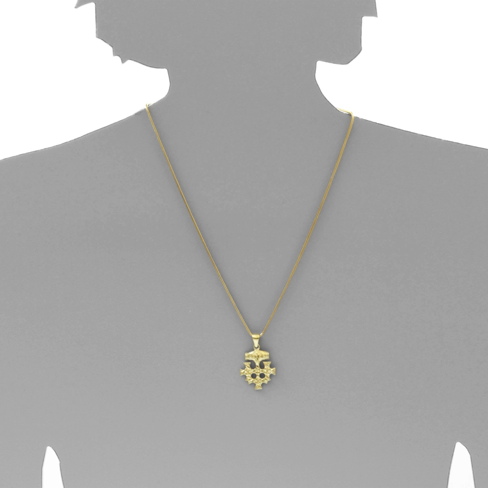 OSTSEE-SCHMUCK Kettenanhänger »- Hiddensee 25 x 23 mm - Gold 333/000 -,«