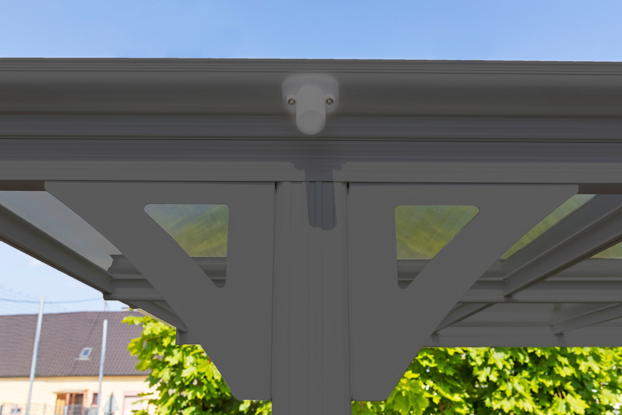 WESTMANN Einzelcarport »Rundbogen«, Aluminium, 276 cm, Anthrazit, aus Aluminium, anthrazit