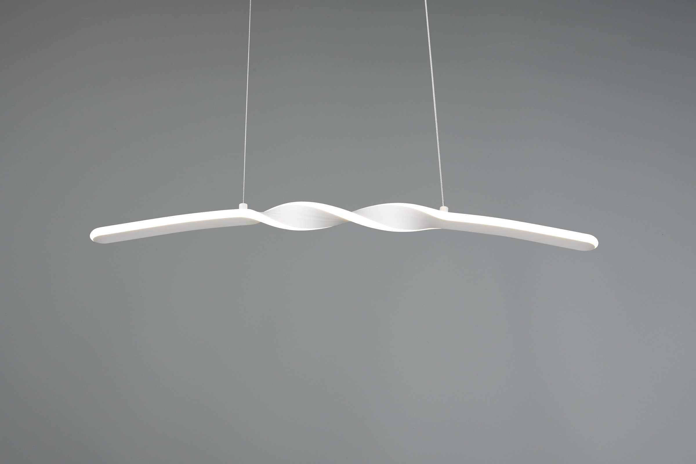 REALITY Leuchten LED Pendelleuchte »GINKO, Hängeleuchte LED 18W 2100 Lumen 4000K kaltweiß« LED-Board 1 Stk. Kaltweiß Hängelampe Esszimmer, höhenverstellbar bis max 150cm, Breite 79 cm