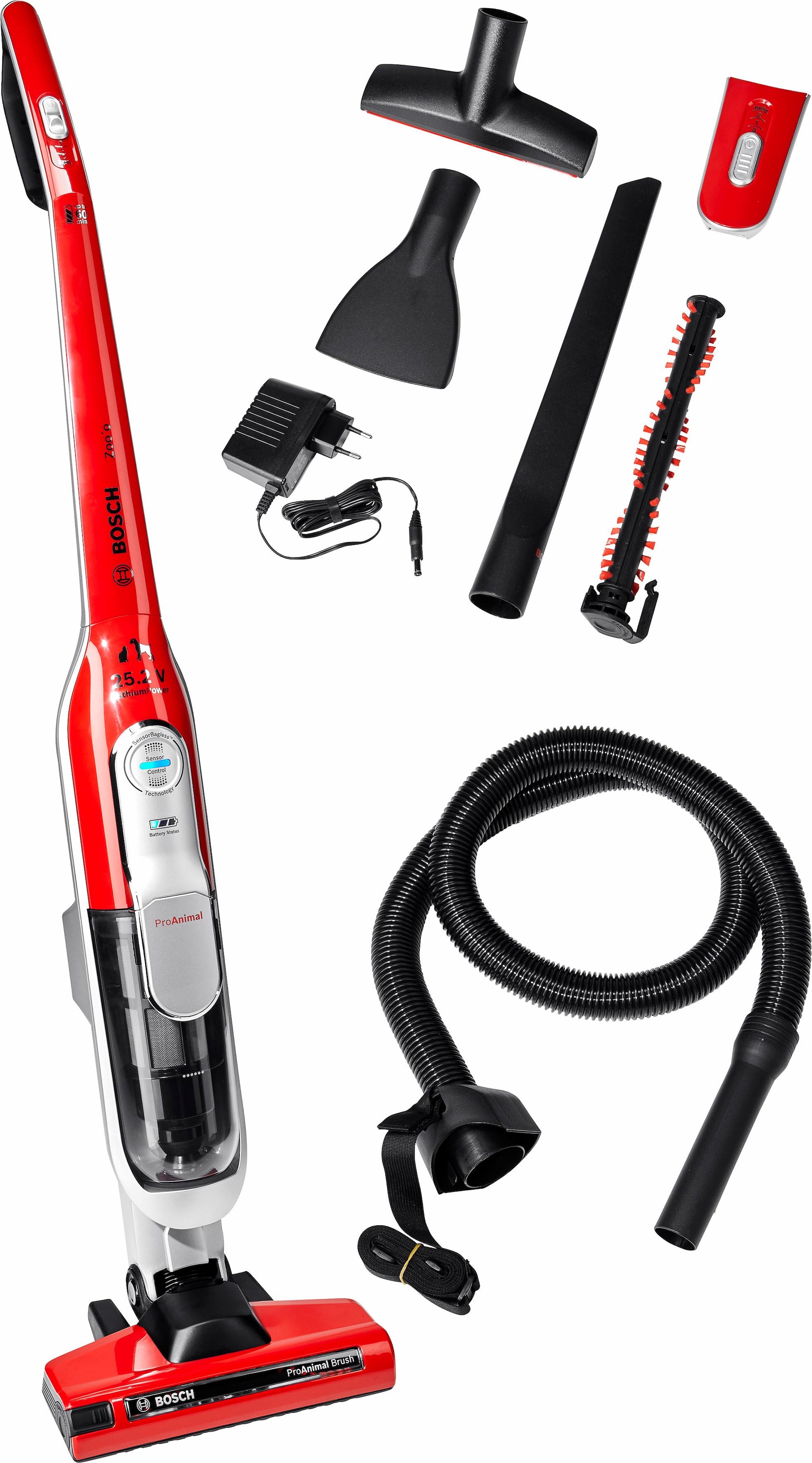 BOSCH Akku-Stielstaubsauger »Athlet ProAnimal BCH6ZOOO, 25.2 V, ideal für Tierhaare,...