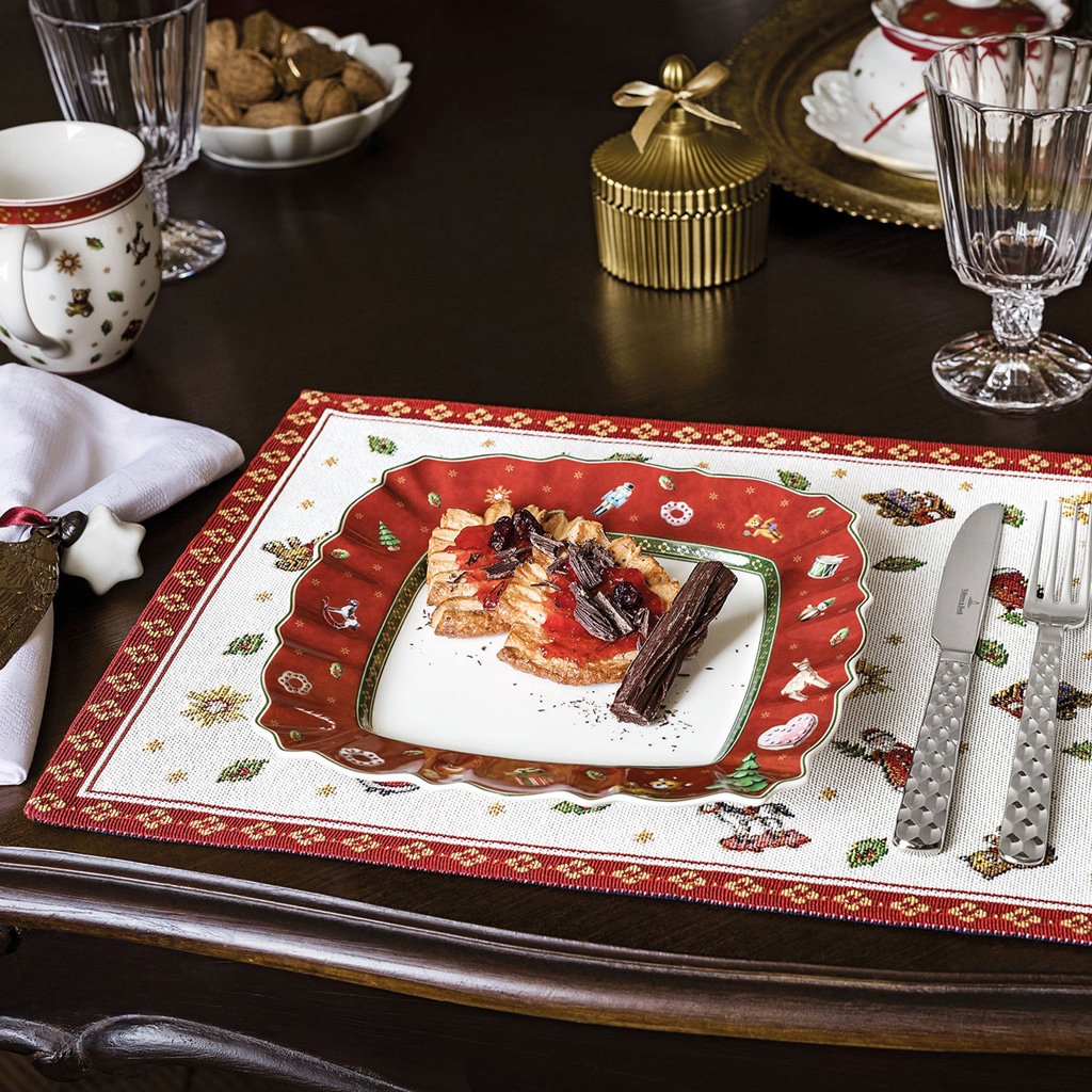 Villeroy & Boch Weihnachtsfigur »Platzset Toy's Delight 48 x 32 cm 6er Set bunt«