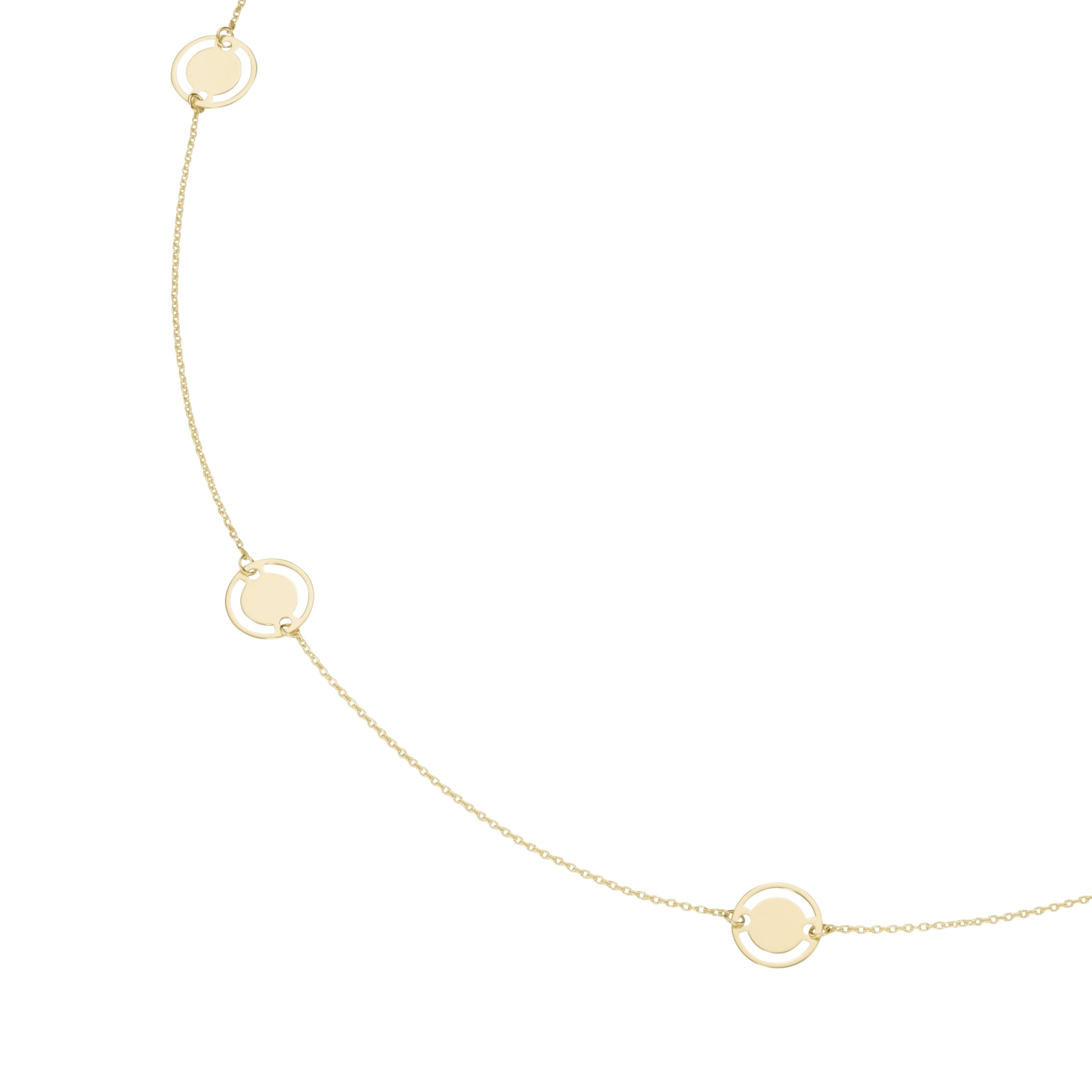 Luigi Merano Goldkette »Collier mit Cut-Out-Muster, Gold 375«