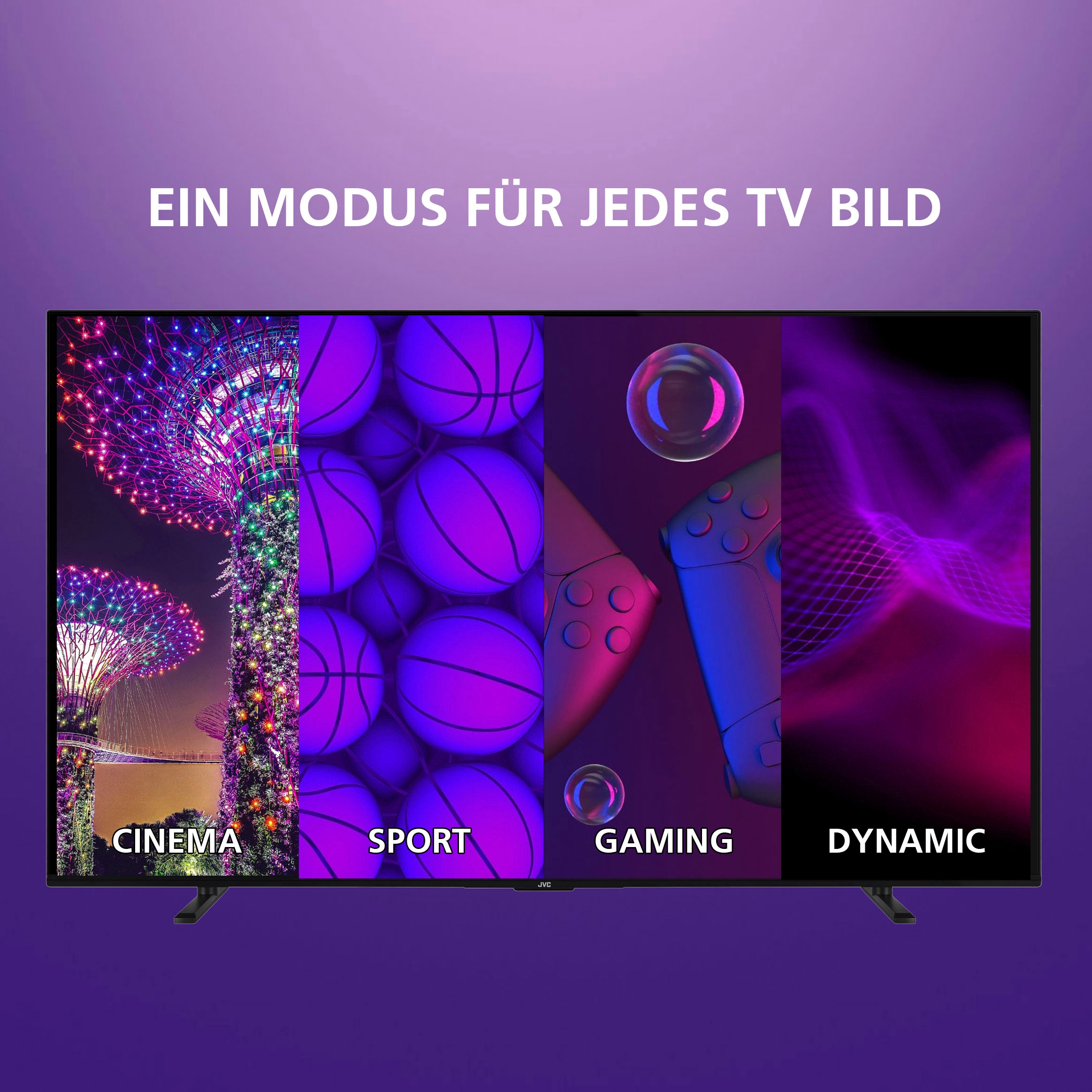 JVC LED-Fernseher, 108 cm/43 Zoll, Full HD, Smart-TV