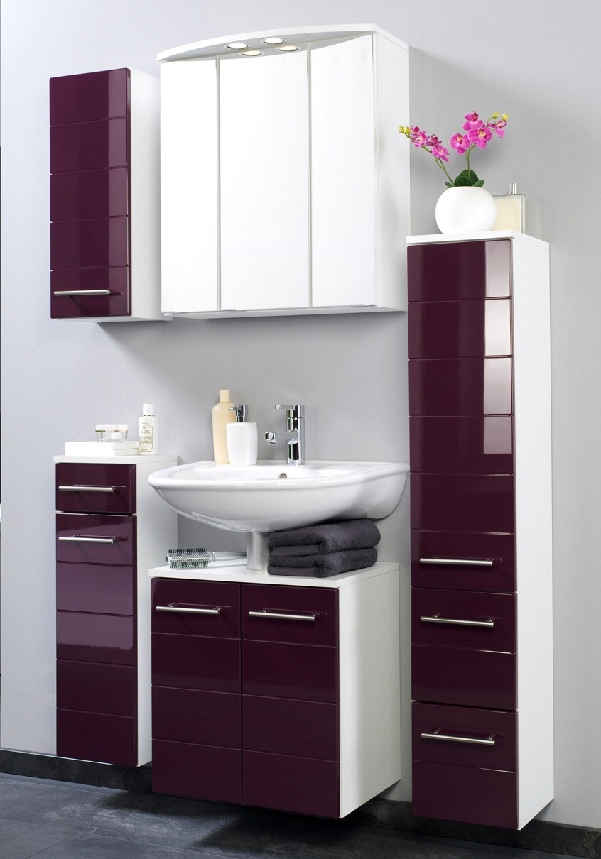 welltime Hängeschrank »Porto«, Breite 25 cm, mit hochglänzenden Fronten