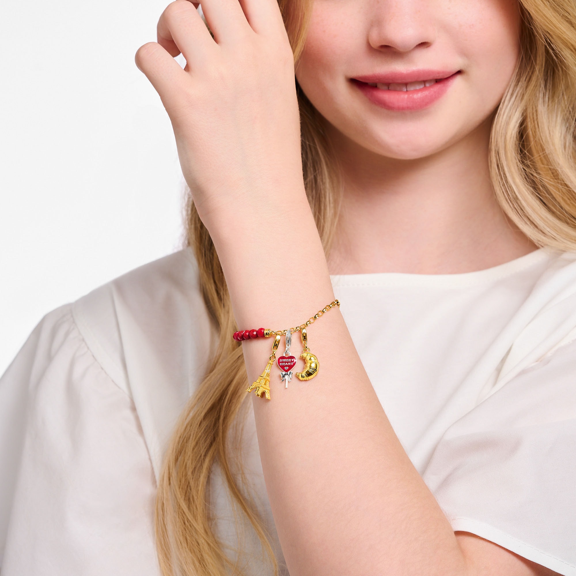 THOMAS SABO Charm-Einhänger »roter Herz-Lollipop, 2072-664-10«