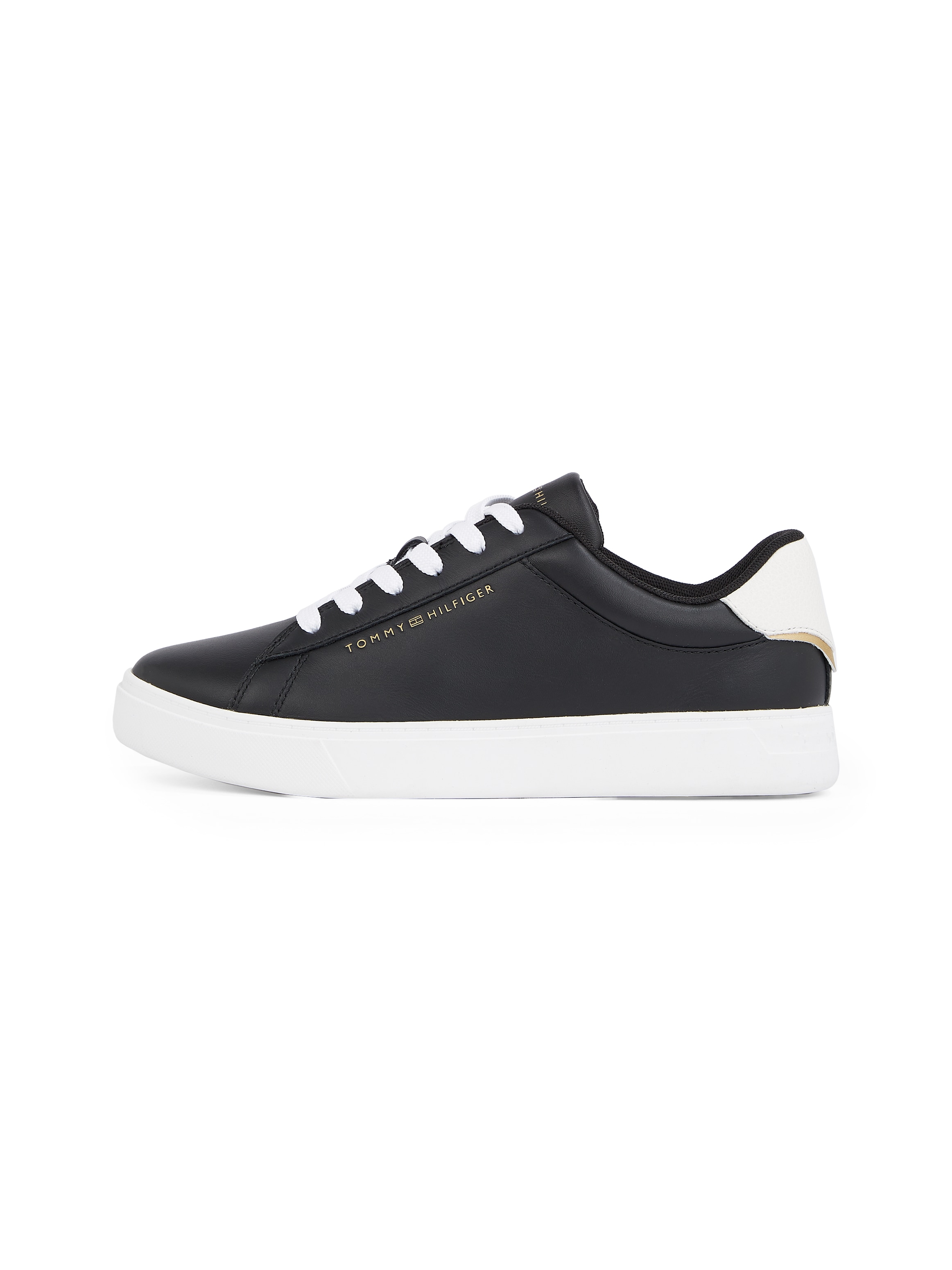 Tommy Hilfiger Plateausneaker »ESSENTIAL COURT SNEAKER«, Freizeitschuh, Halbschuh, Schnürschuh mit Logoschriftzug