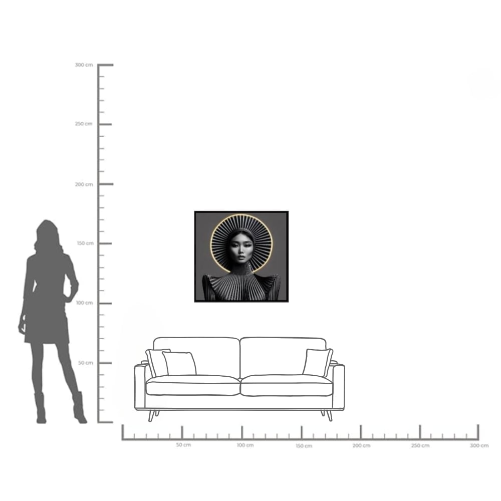 Kare Design LED-Bild »Bild Muse Geometry 80x80cm« 1, 