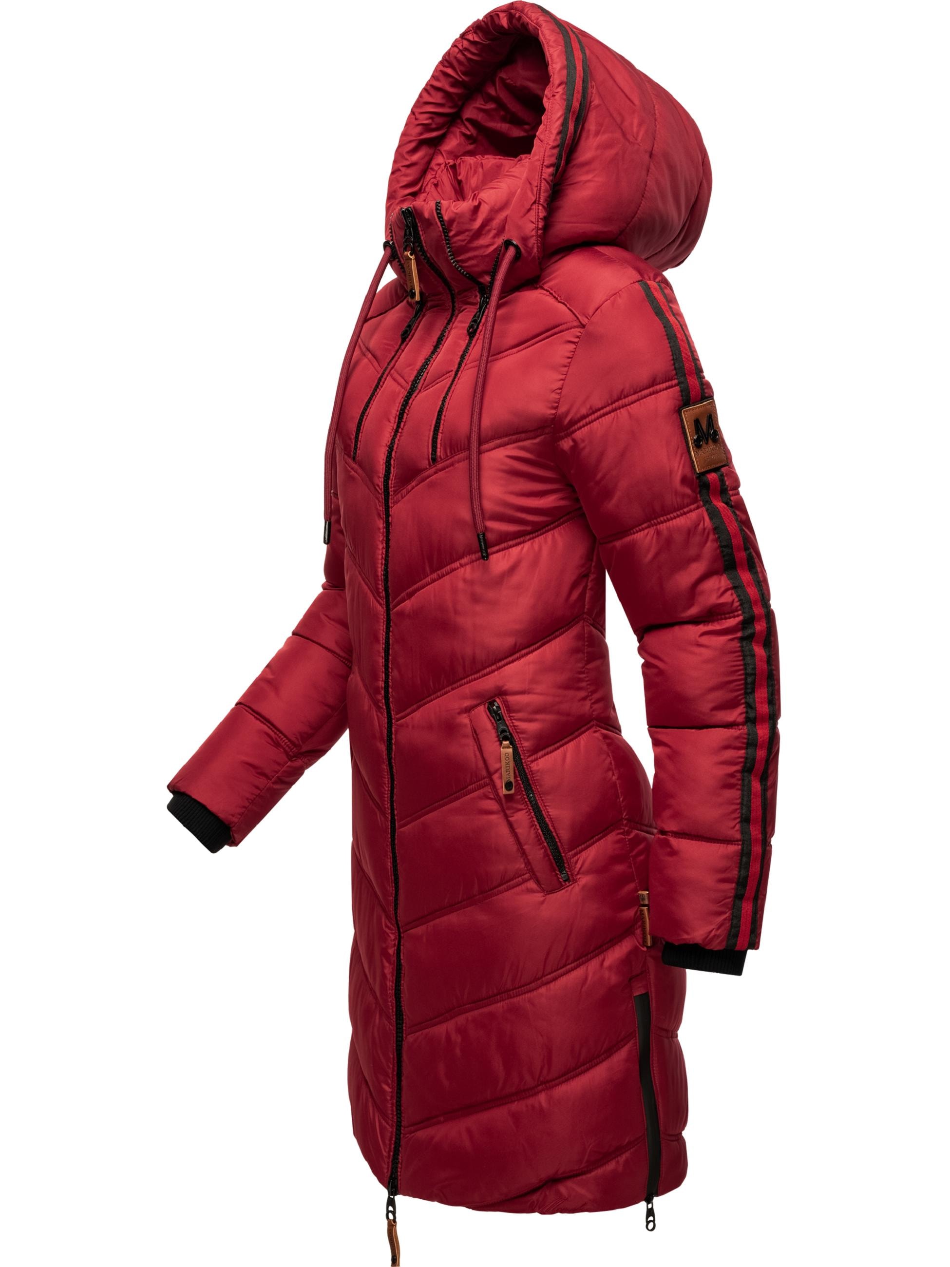 Marikoo Wintermantel »Wintermantel Armasa«, modischer Damen Winter Steppmantel mit Kapuze
