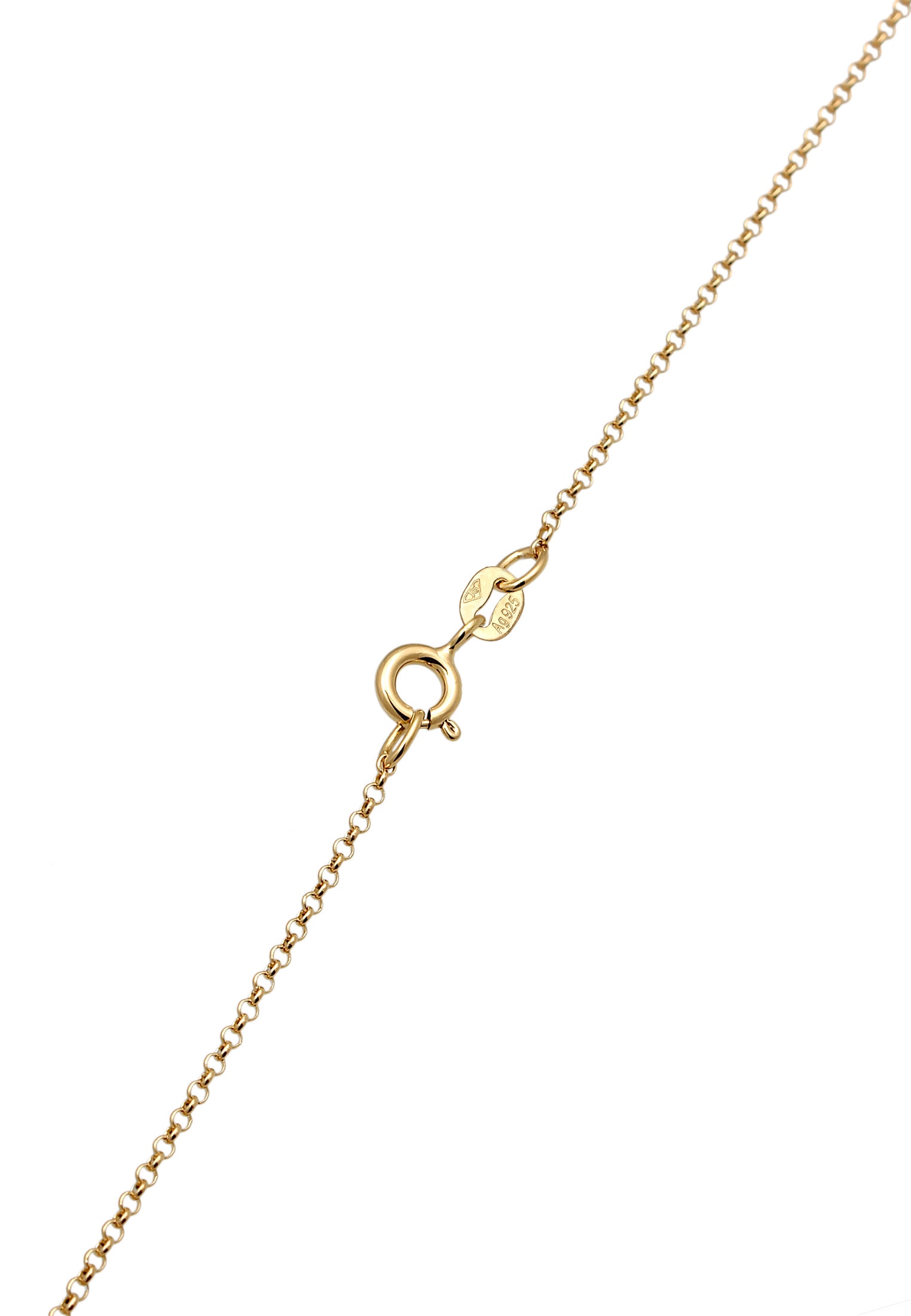 Elli Kette mit Anhänger »Halskette Herz Plättchen Anhänger Filigran 925 Silber«