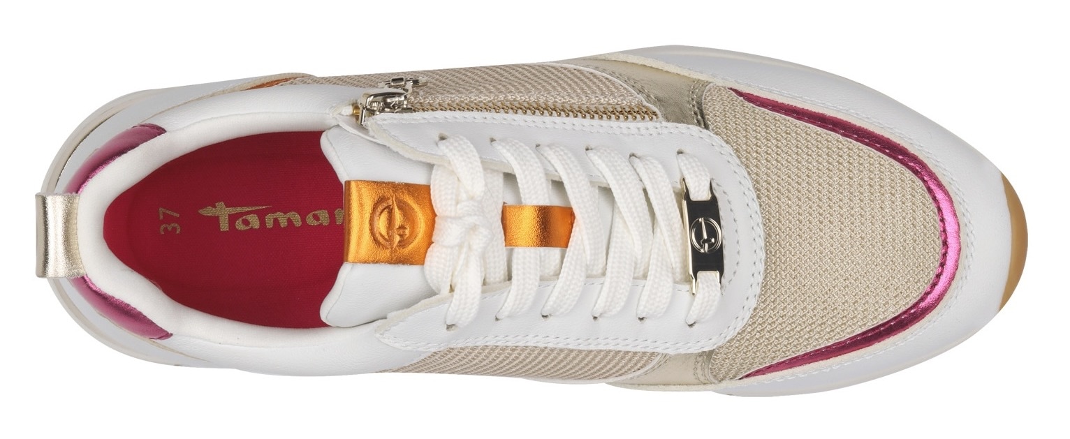 Tamaris Keilsneaker, Freizeitschuh, Halbschuh, Schnürschuh in schmaler Form