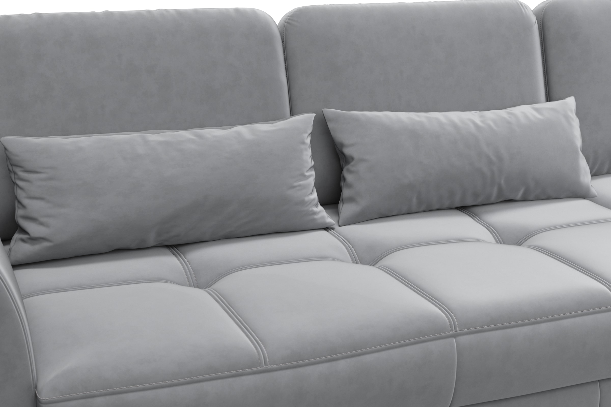 sit&more Ecksofa »Bendigo L-Form«, inklusive Sitztiefenverstellung, Bodenfreiheit 15 cm, 2 Fußfarben