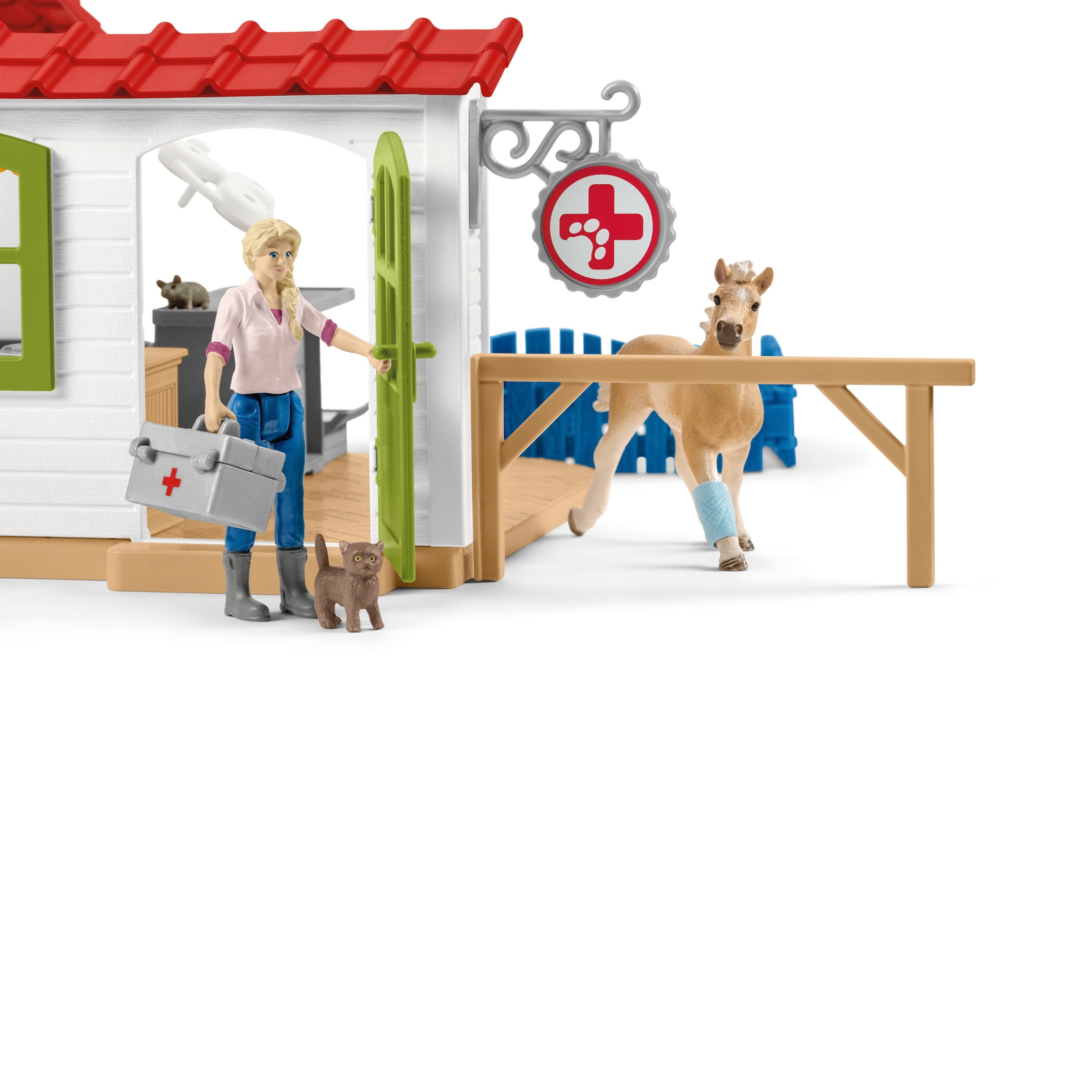 Schleich® Spielwelt »FARM WORLD, Tierarzt-Praxis mit Haustieren (42502)«, Made in Europe