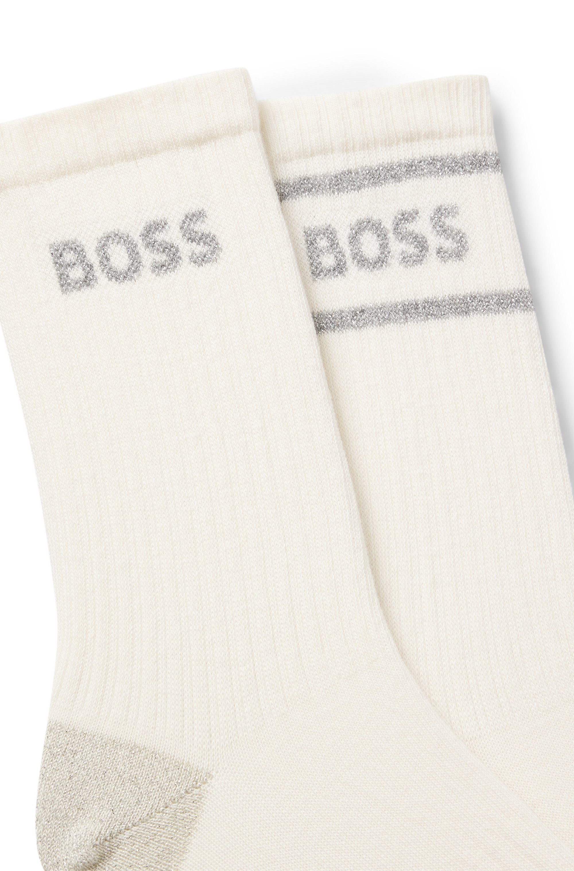 BOSS Socken 2 Paar tlg. sportiv, mit dezentem Locke, Fersen- und Zehenpartie verstärkt