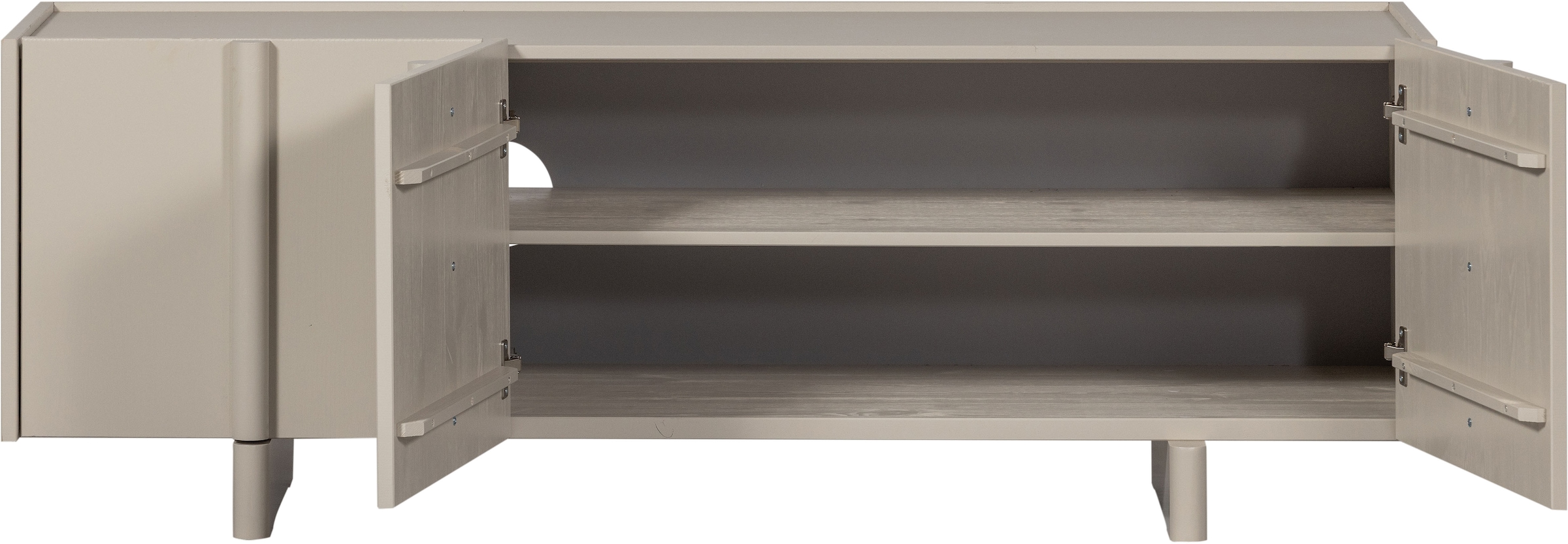 WOOOD Lowboard »Nook TV-Kommode, TV-Möbel Breite 152 CM« Basu-Kollektion von WOOOD mit skandinavischem Design und FSC®