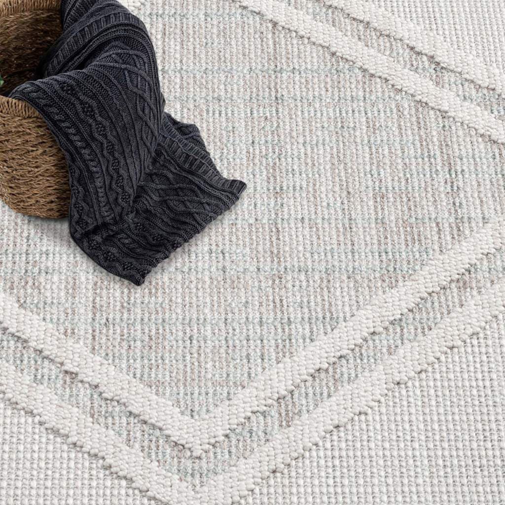 Carpet City Teppich »LINDO 8853«, rechteckig, 11 mm Höhe, Kurzflor, Hochtief-Muster/ 3D-Effekt, Fransen, Boho-Stil, Wohnzimmer