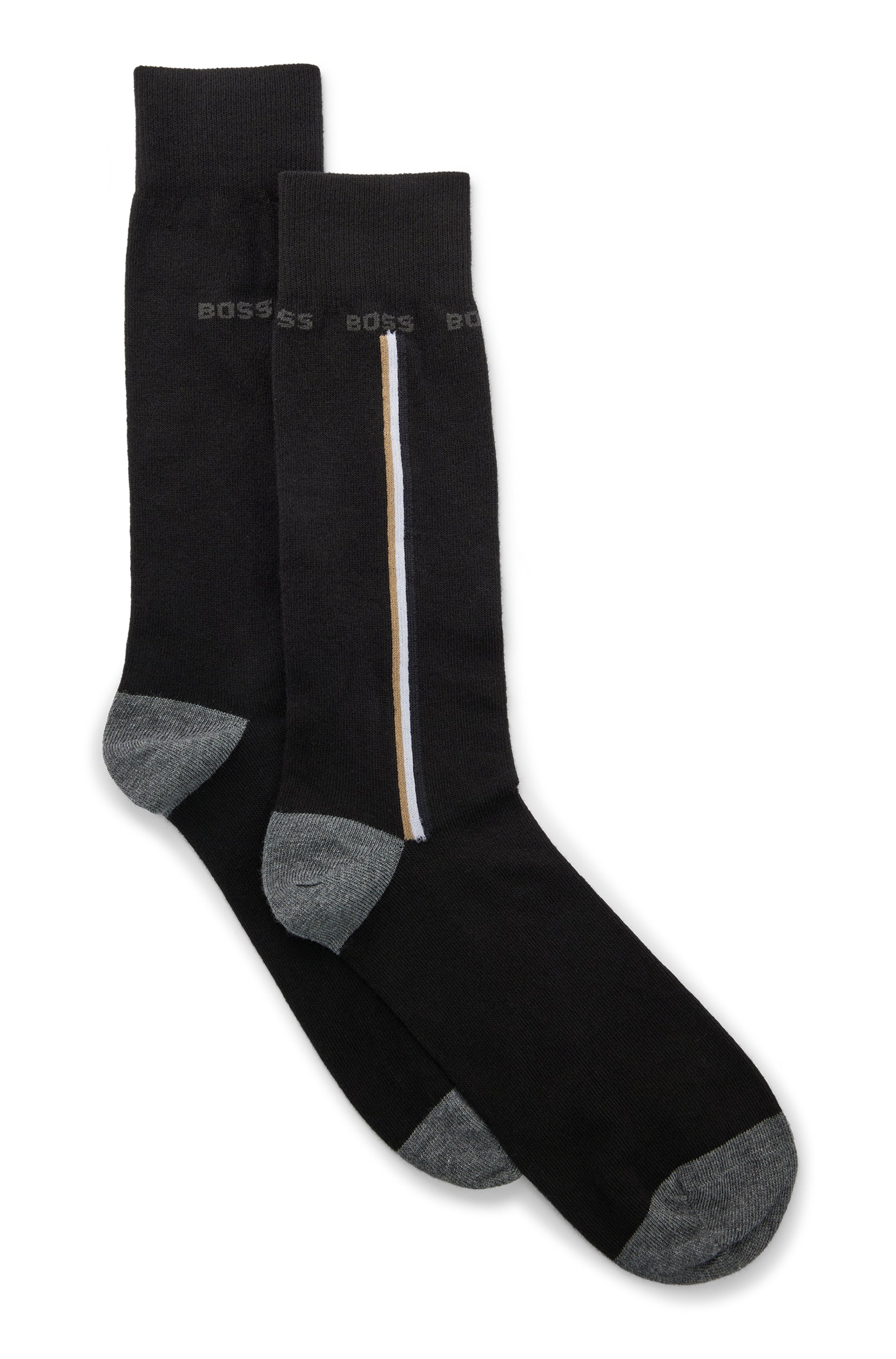 BOSS Businesssocken »2P RS Iconic CC«, (2 Paar), mit Kontraststreifen an der Seite