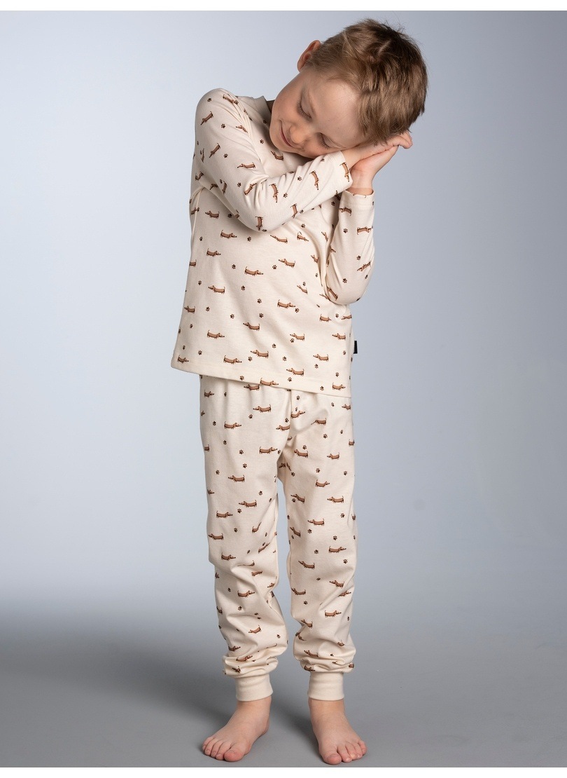 Trigema Schlafanzug »TRIGEMA Pyjama mit Dackelmuster« 1