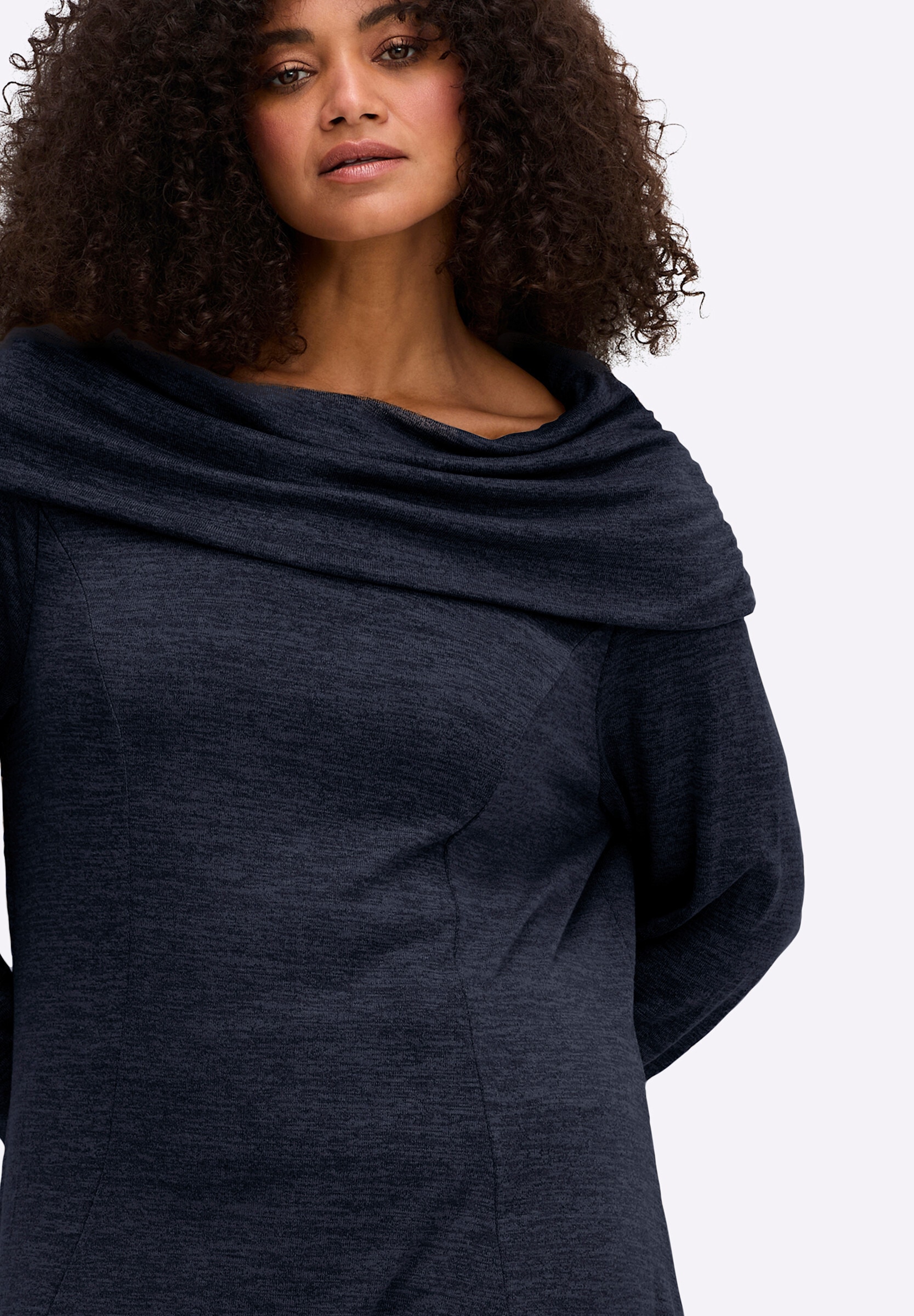 sheego by Joe Browns Sweatshirt »Sweatshirt Longsweatshirt im Strick-Look«
