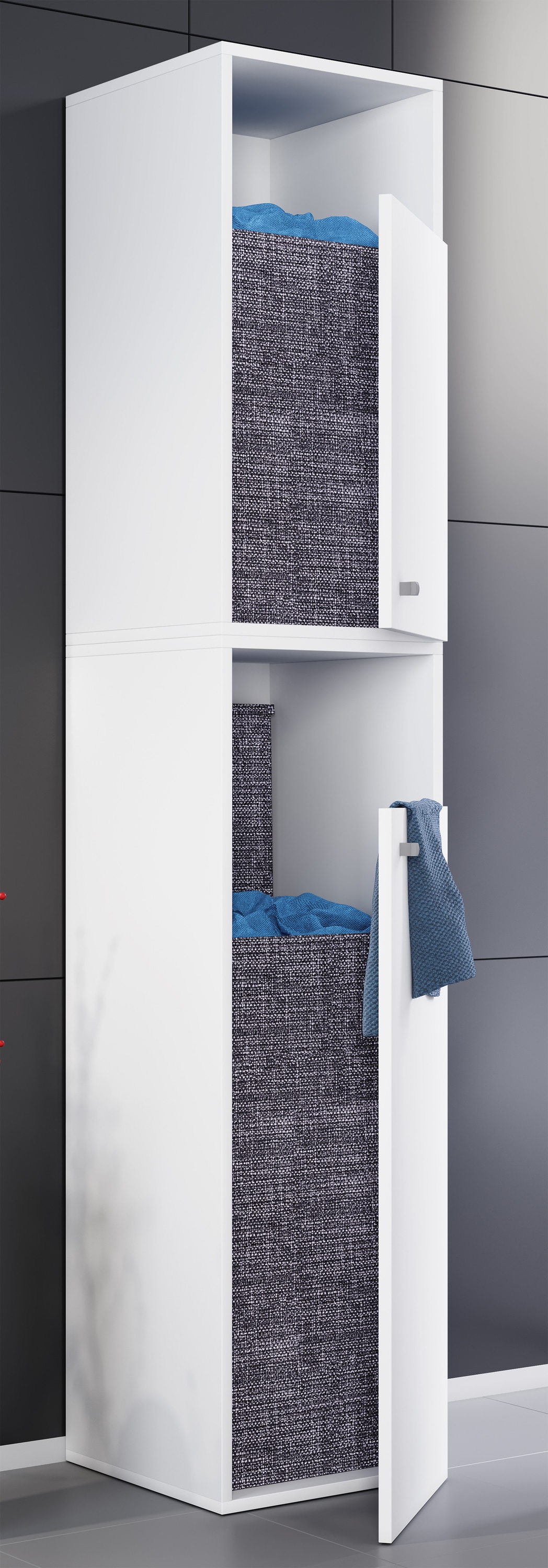 VCM Hochschrank »Wäscheschrank Wäschetruhe Wäschebox Dreso XXL 2f«
