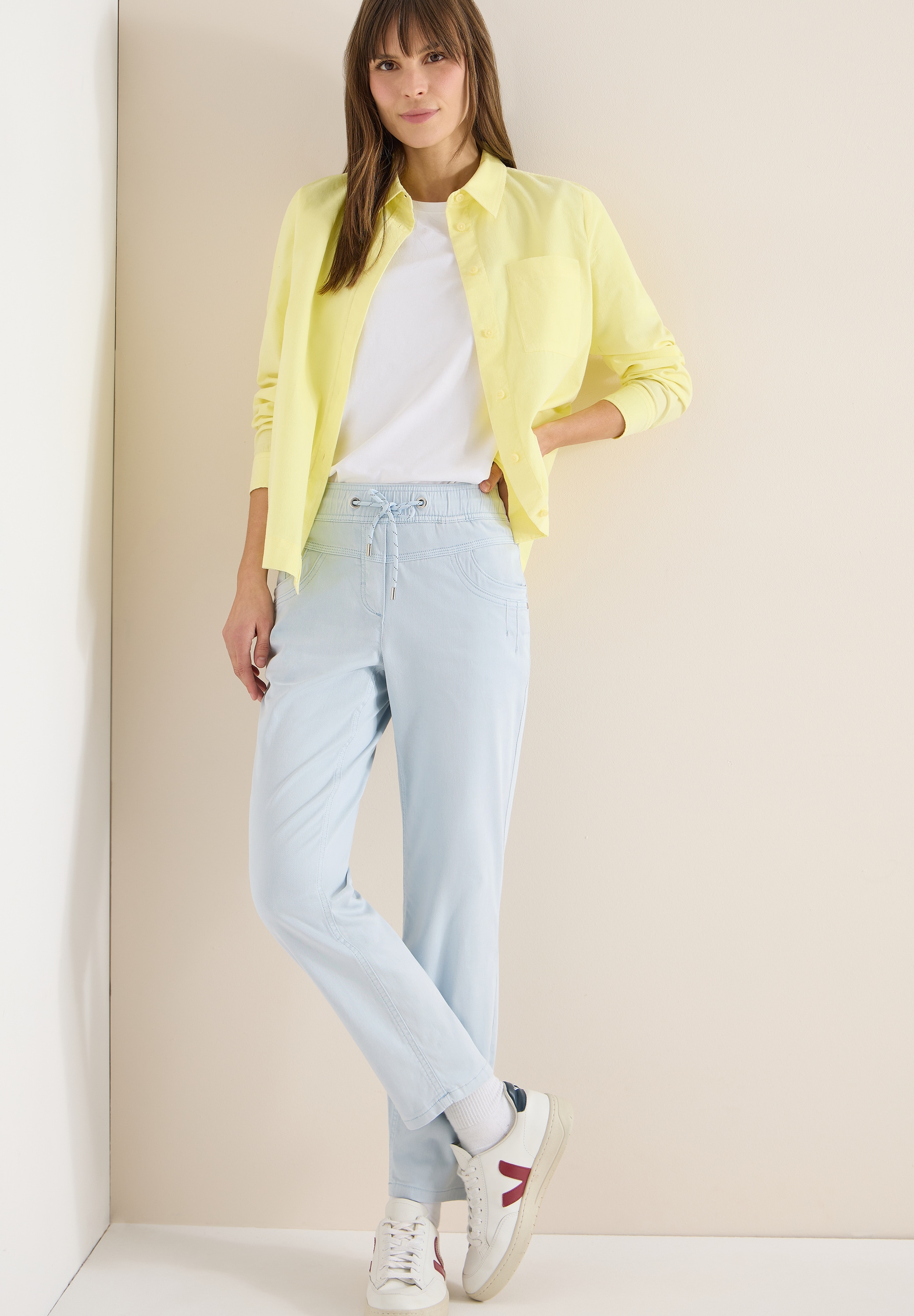 Cecil Stoffhose »Style Tracey«  mit elastischem Bund und Kordelzug