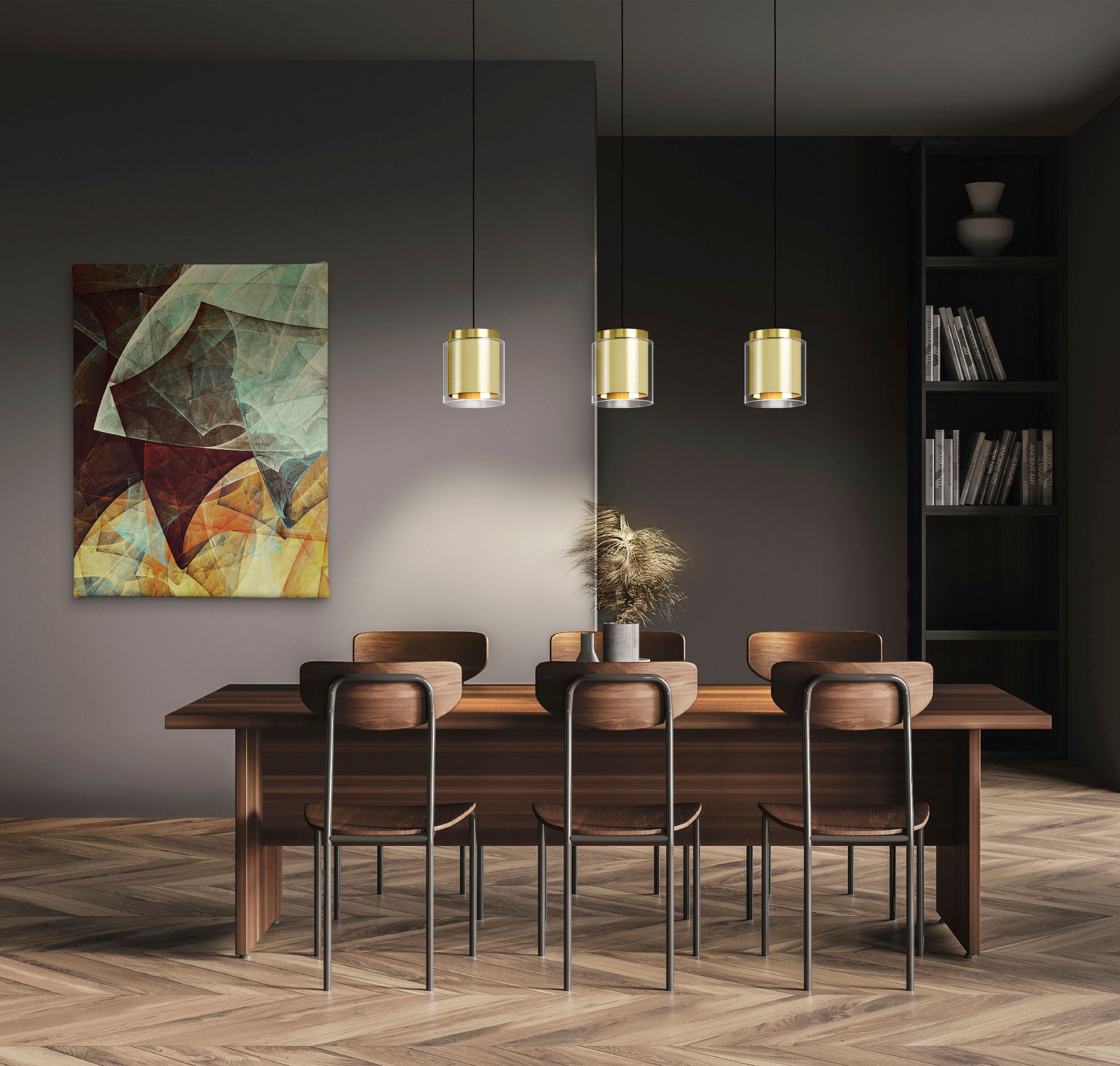 EGLO Hängeleuchte »LAGUNITAS« E27 1 Stk. Hängeleuchte in schwarz und messing und gold aus Stahl