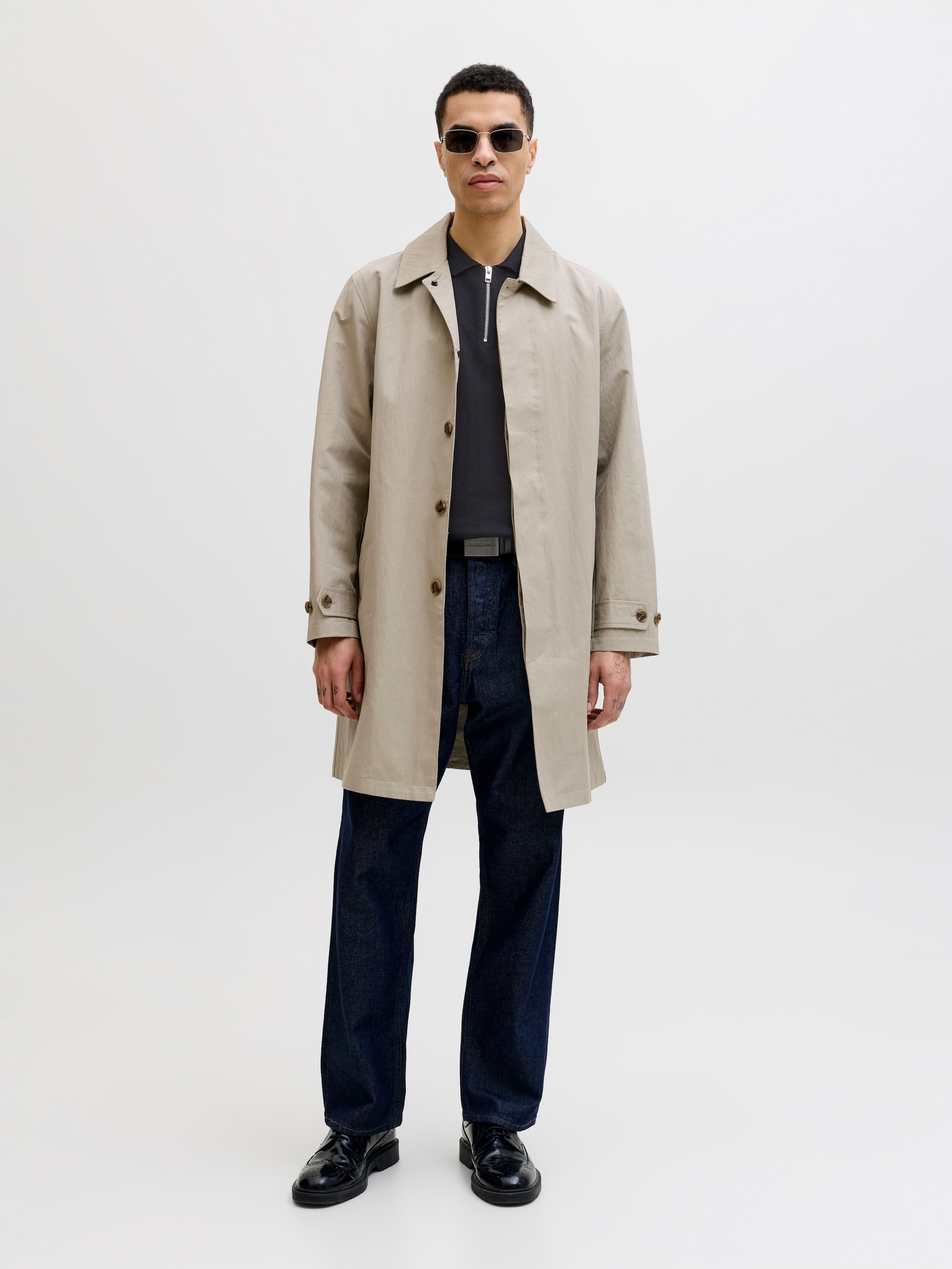 Jack & Jones Kurzarmpullover »JJEEMIL KNIT ZIP POLO SS SN« mit kurzem Reißverschluss