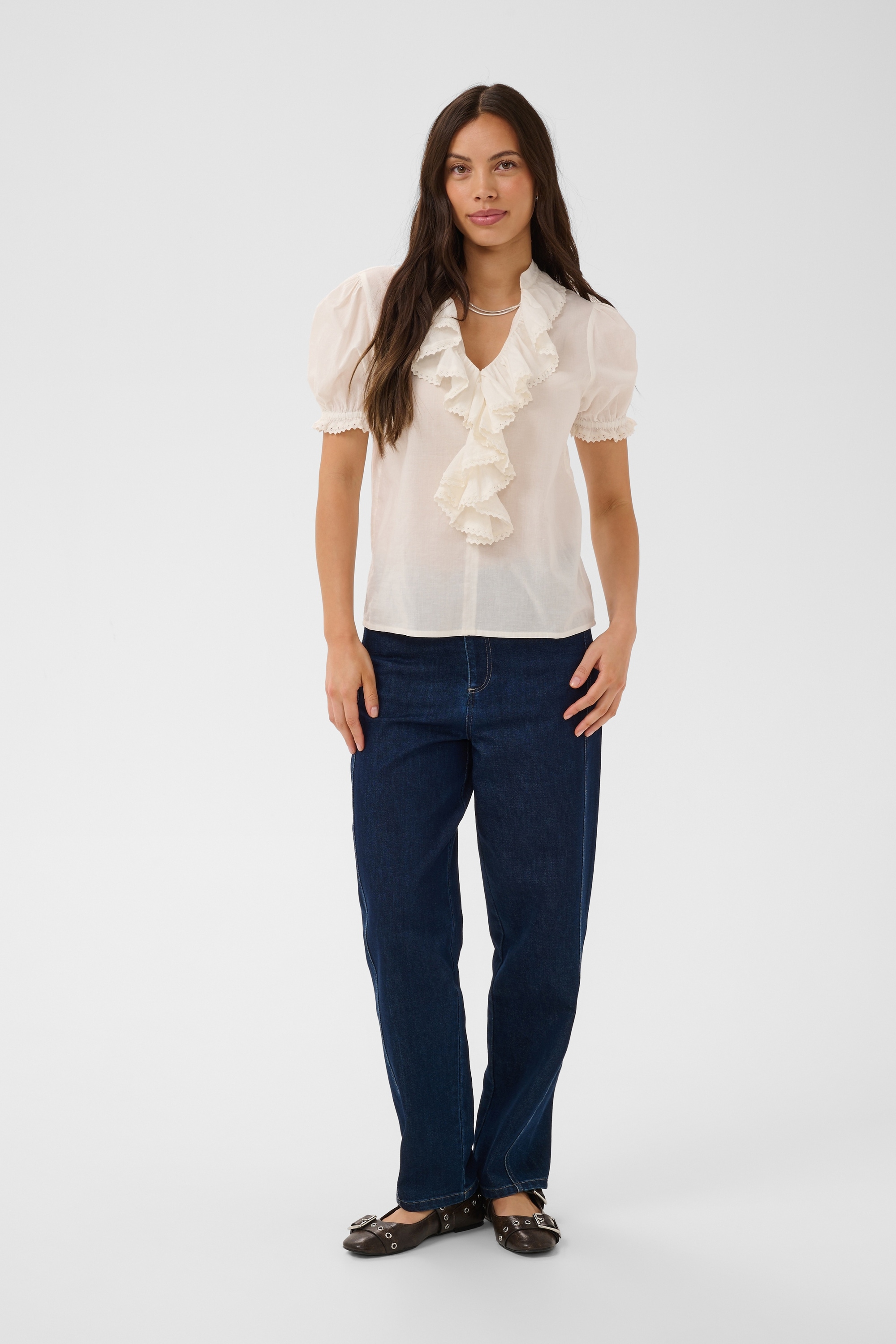 Saint Tropez Kurzarmbluse »Kurzarm-Bluse LousaSZ«