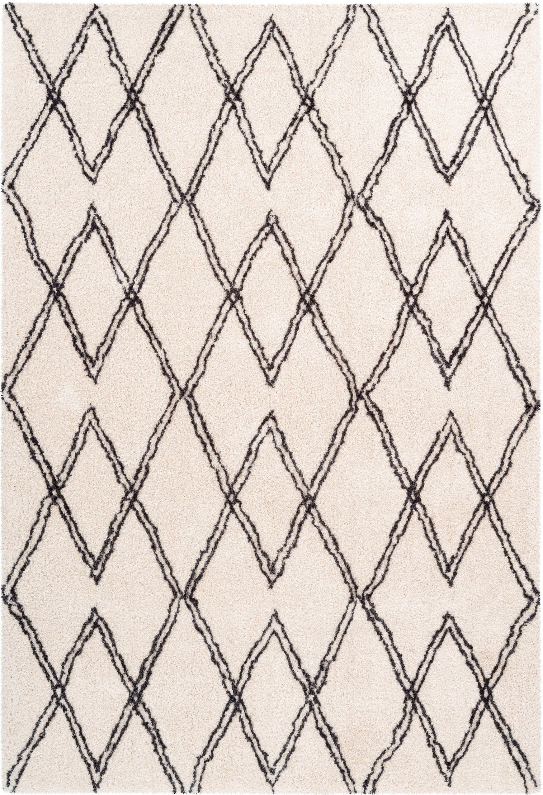calo-deluxe Hochflor-Teppich »Elvar-3000«, rechteckig, 27 mm Höhe, besonders weich durch Microfaser, Wohnzimmer