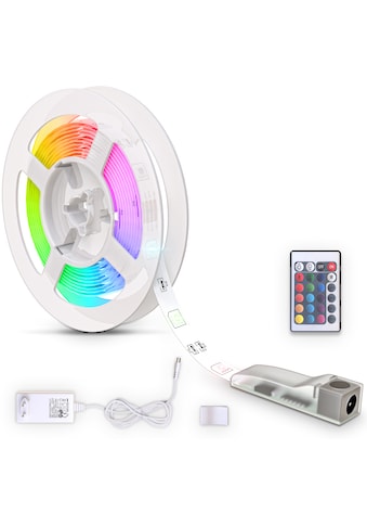 B.K.Licht RGB LED Lichtleiste, 3 Meter,  Kunststoff, weiß, inkl. 90 x RGB-LED 0,11... kaufen