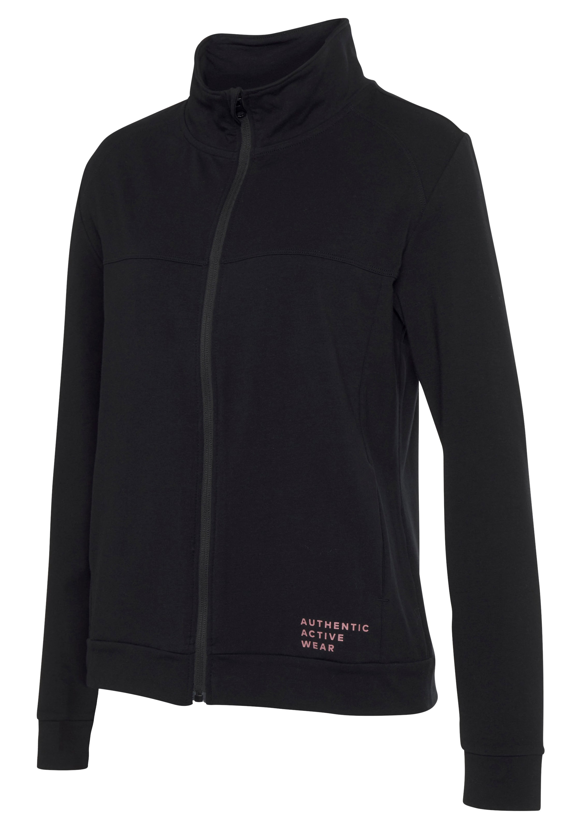 Vivance active Sweatjacke, Sportjacke mit seitlichen Taschen