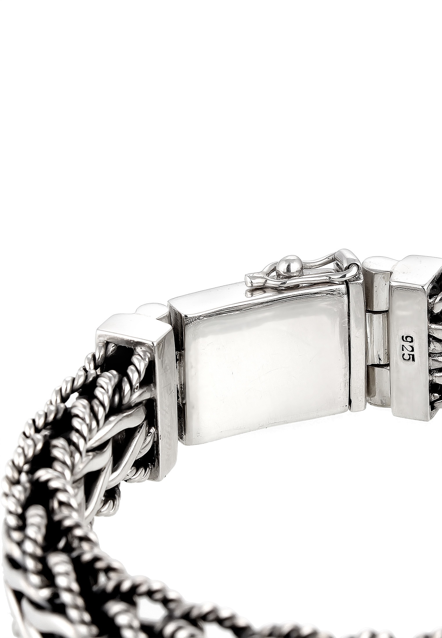 Kuzzoi Armkette »Armband Herren Panzerarmband Gliederkette 925er Silber«