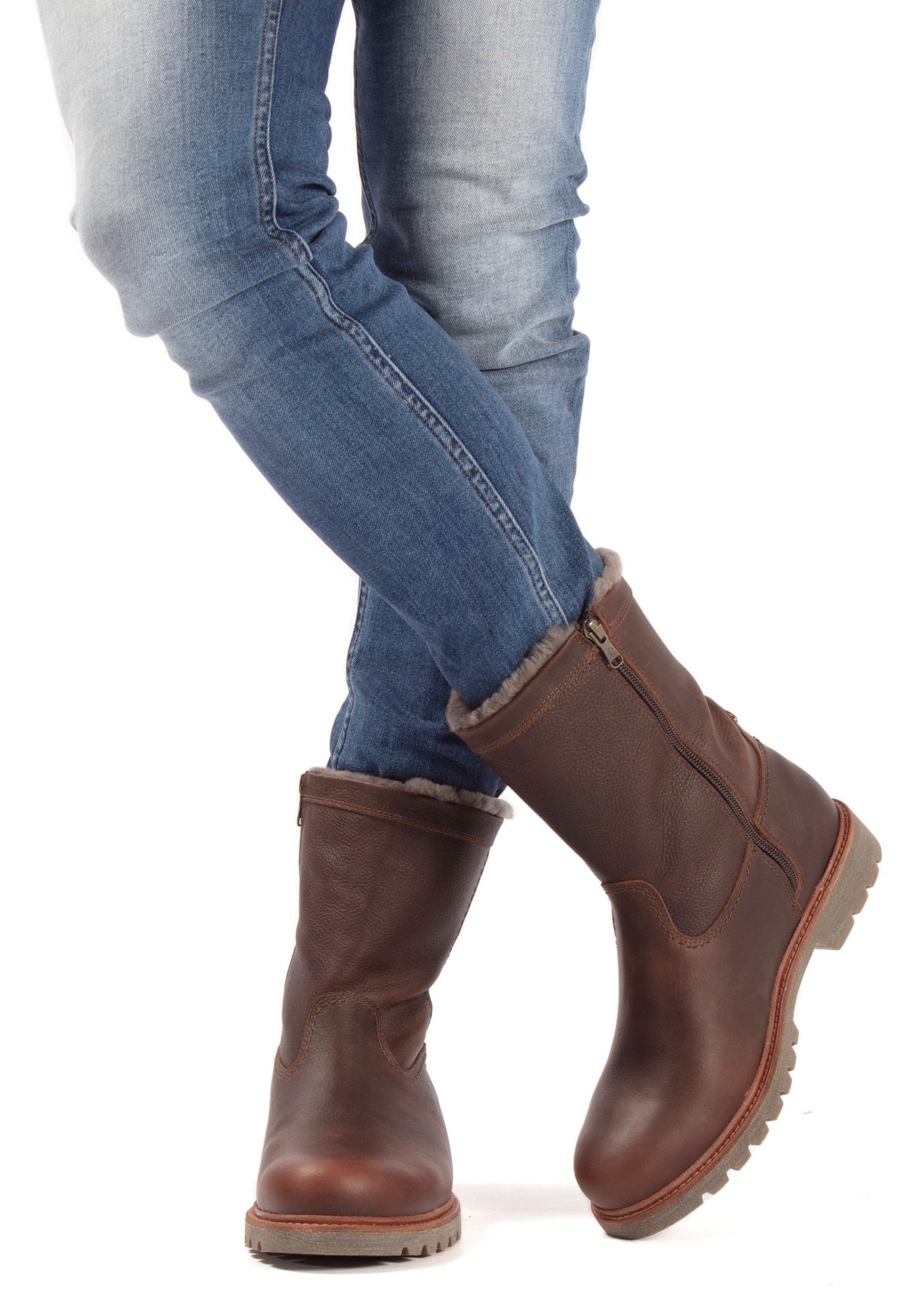 Panama Jack Winterboots, Blockabsatz, Winterstiefelette, Kurzstiefel mit edler Logoprägung