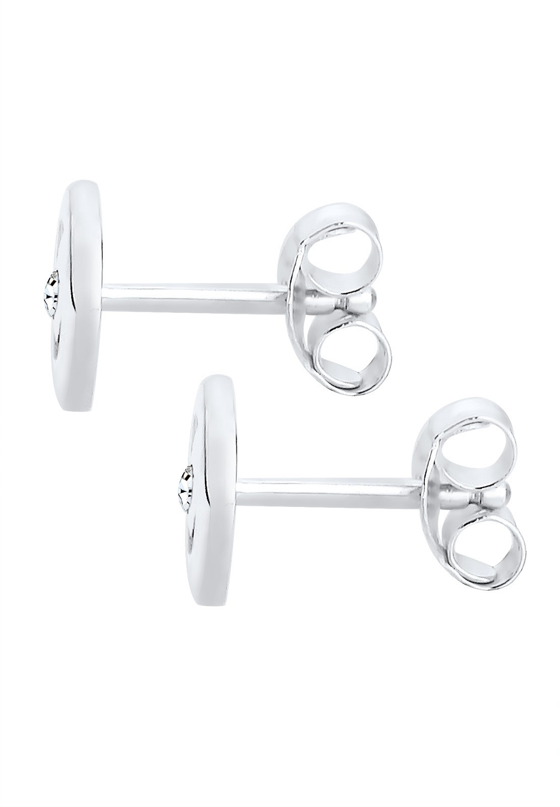 Elli Paar Ohrstecker »Ohrringe Spirale Rund Kristalle Funkelnd 925 Silber«