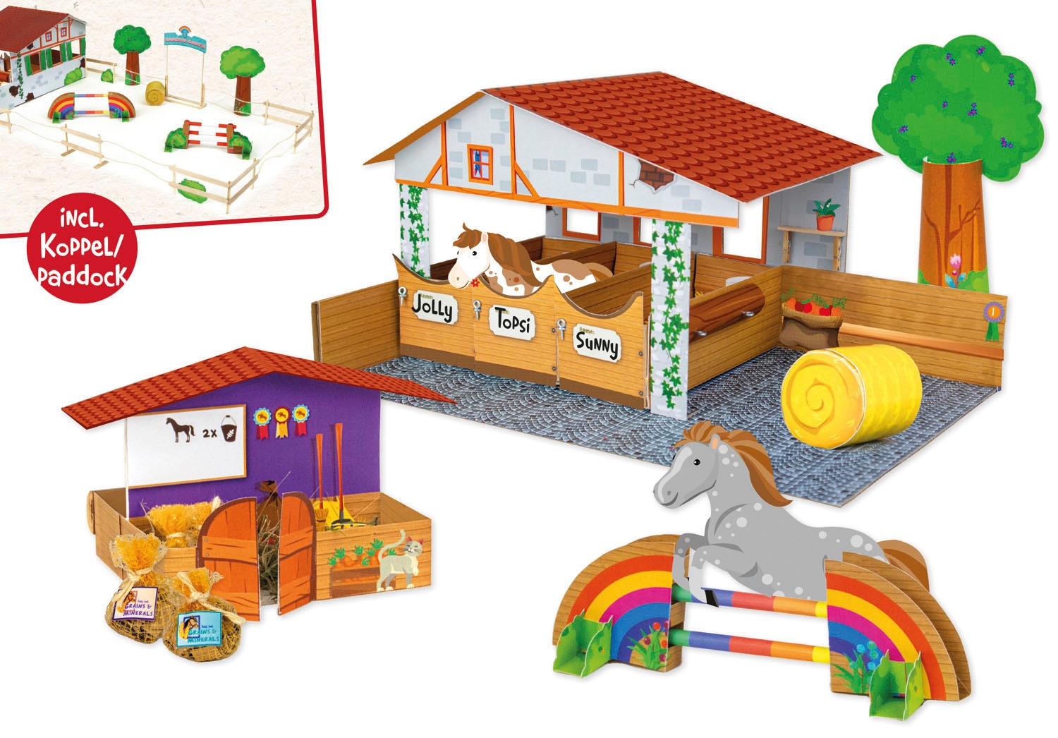 Lena® Kreativset »Bastelset Reiterhof My Pony Eco«, FSC® - schützt Wald - weltweit